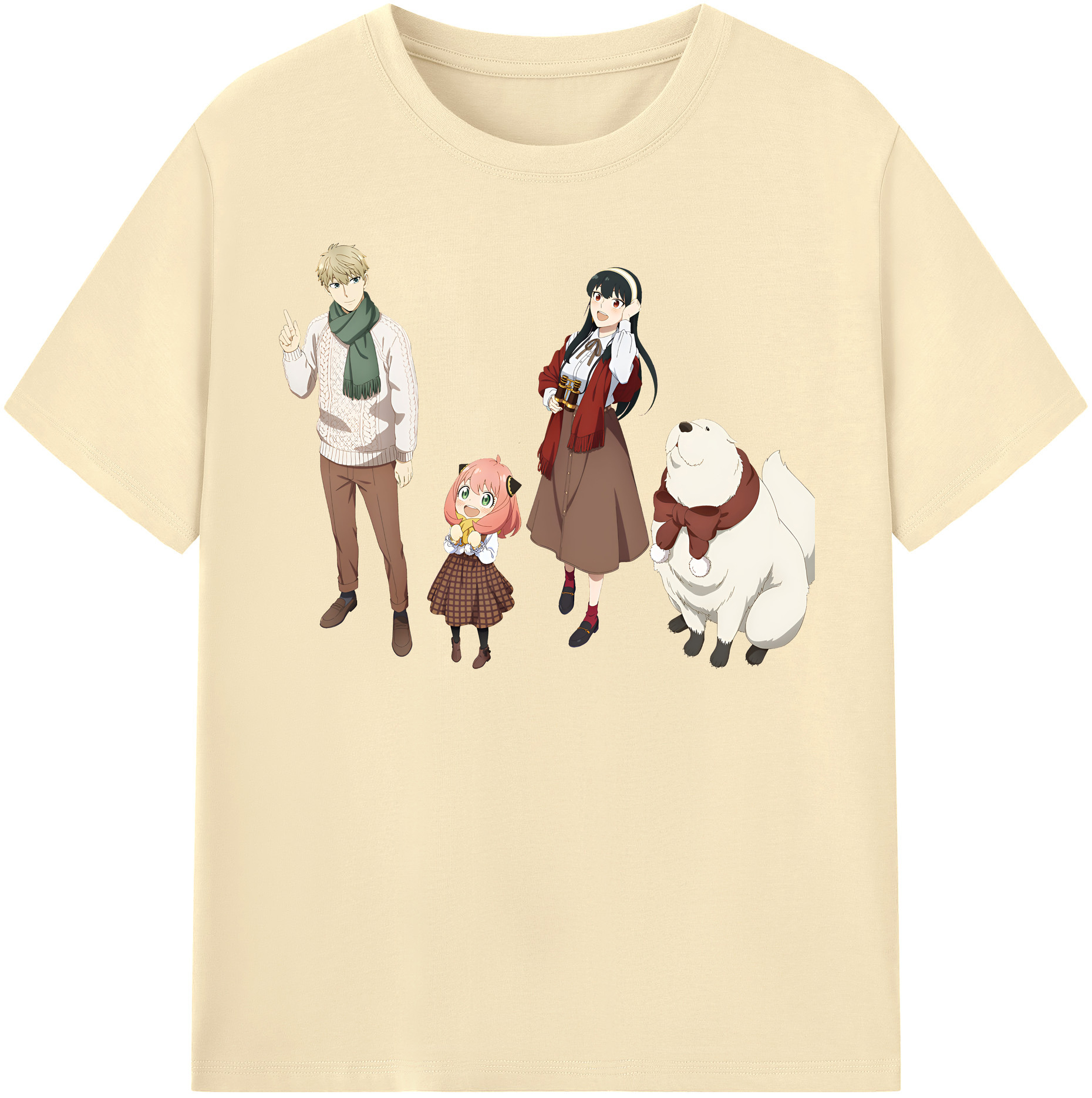（画像用） SPY×FAMILY间谍家家酒 綿100％半袖Tシャツ（フロントプリント）