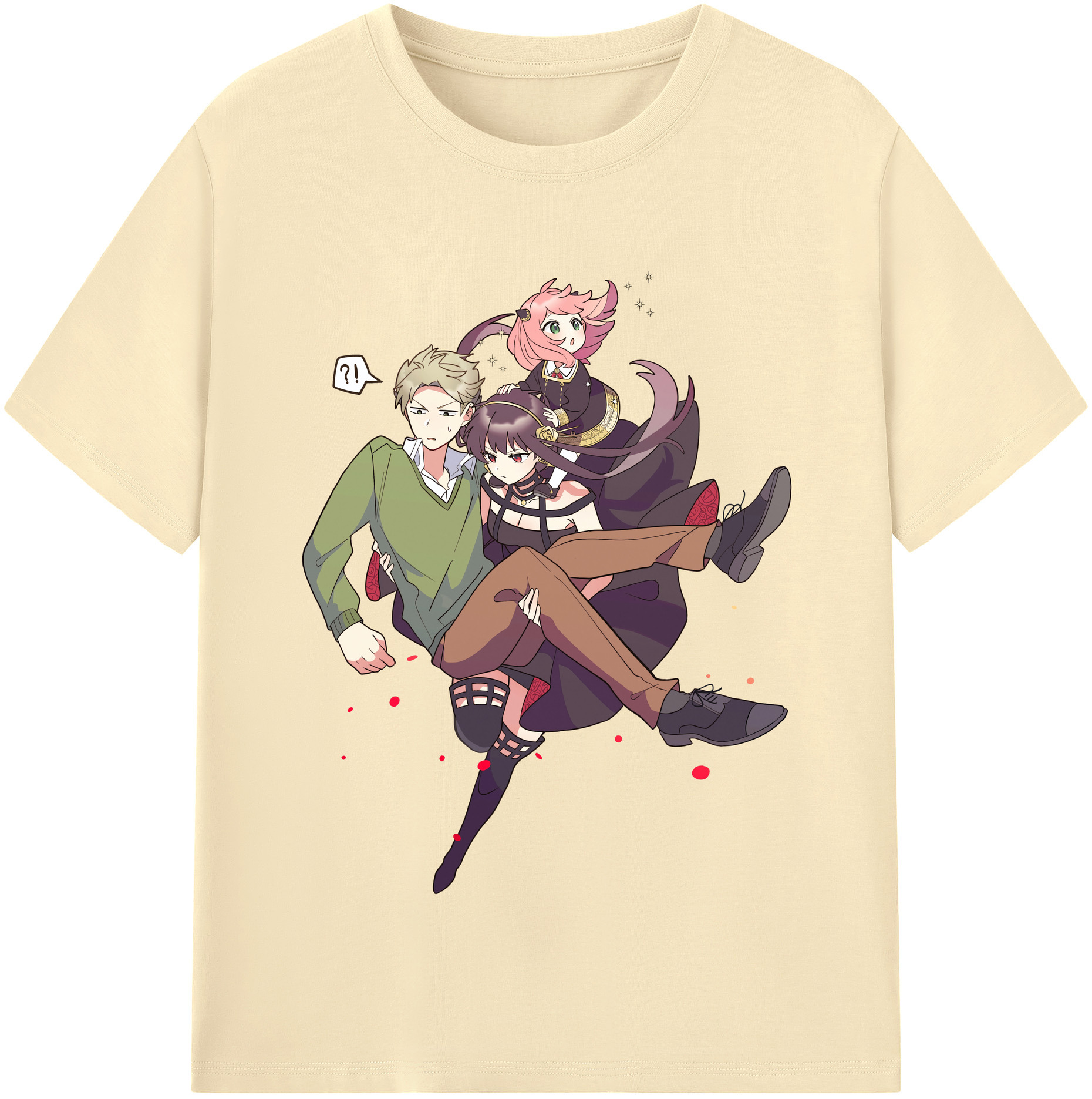 （画像用） SPY×FAMILY间谍家家酒 綿100％半袖Tシャツ（フロントプリント）