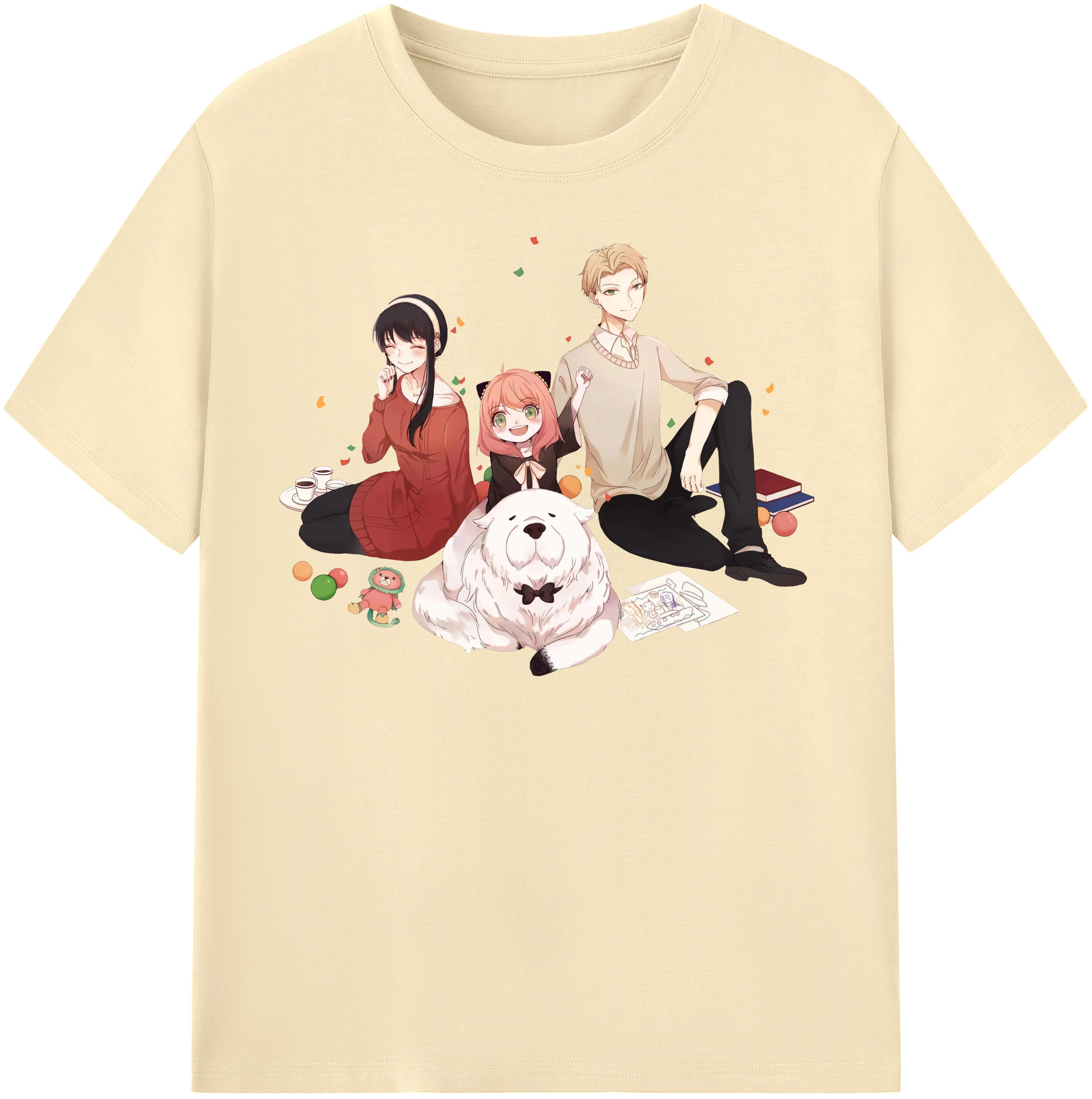 （画像用） SPY×FAMILY间谍家家酒 綿100％半袖Tシャツ（フロントプリント）