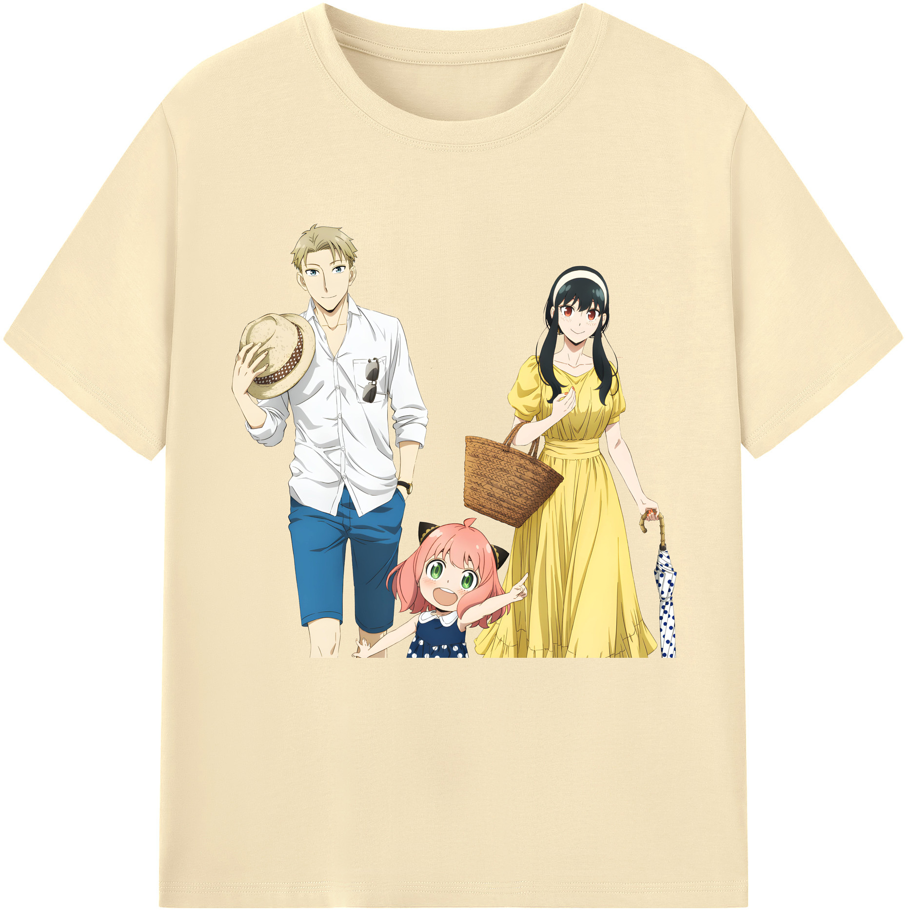 （画像用） SPY×FAMILY间谍家家酒 綿100％半袖Tシャツ（フロントプリント）