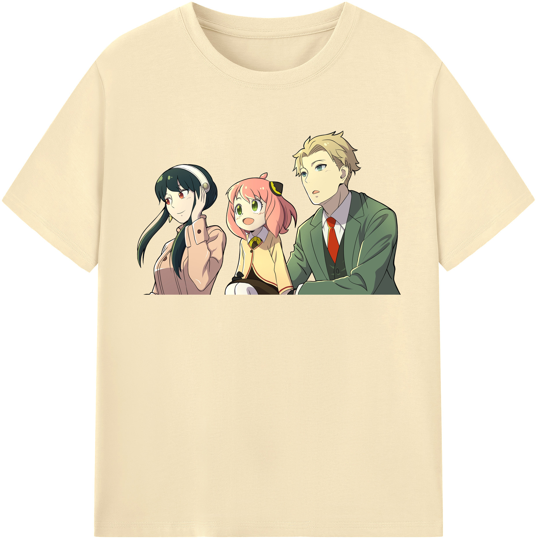 （画像用） SPY×FAMILY间谍家家酒 綿100％半袖Tシャツ（フロントプリント）