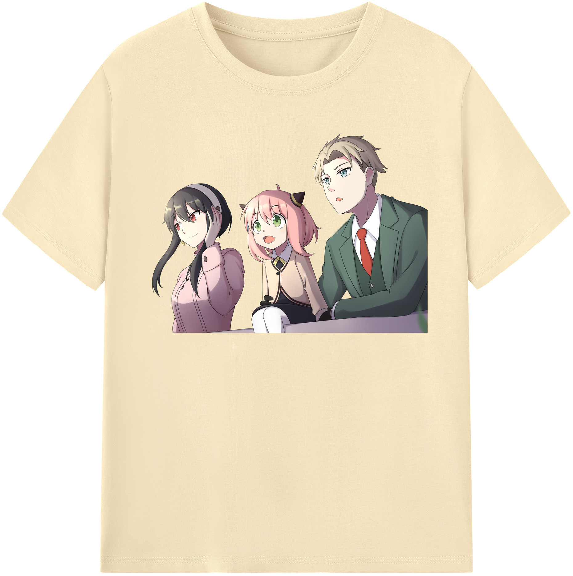 （画像用） SPY×FAMILY间谍家家酒 綿100％半袖Tシャツ（フロントプリント）