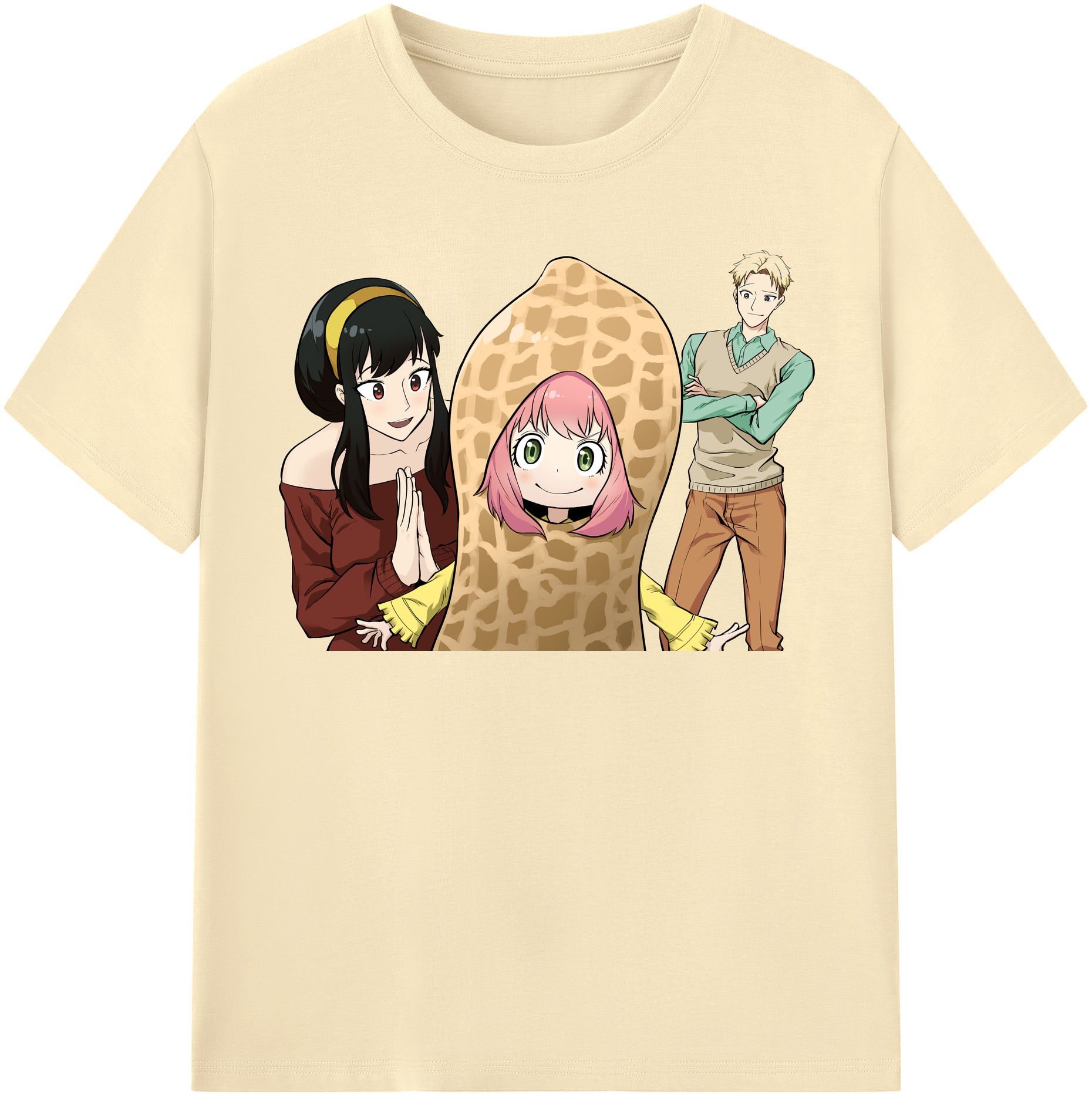 （画像用） SPY×FAMILY间谍家家酒 綿100％半袖Tシャツ（フロントプリント）