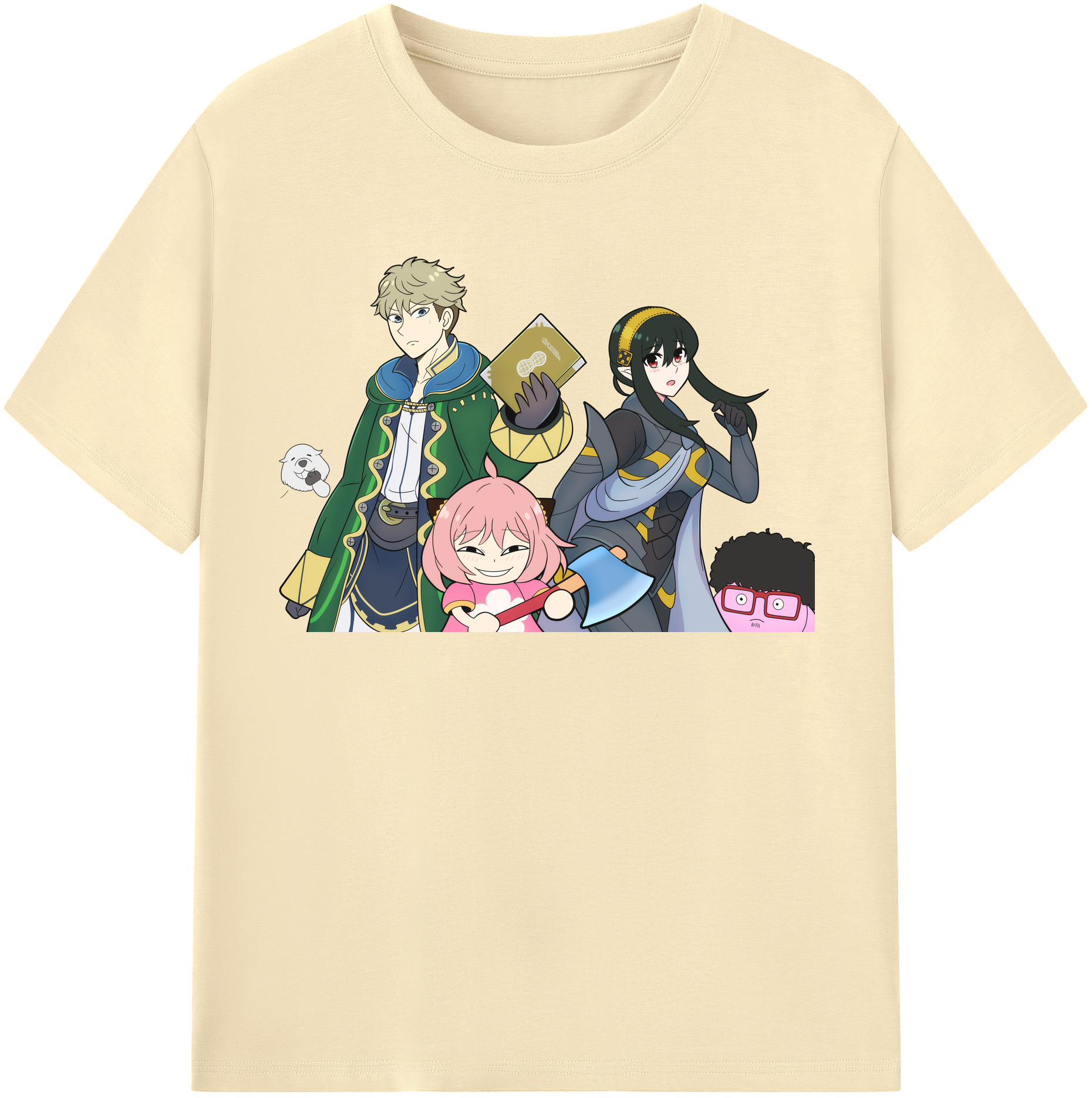 （画像用） SPY×FAMILY间谍家家酒 綿100％半袖Tシャツ（フロントプリント）
