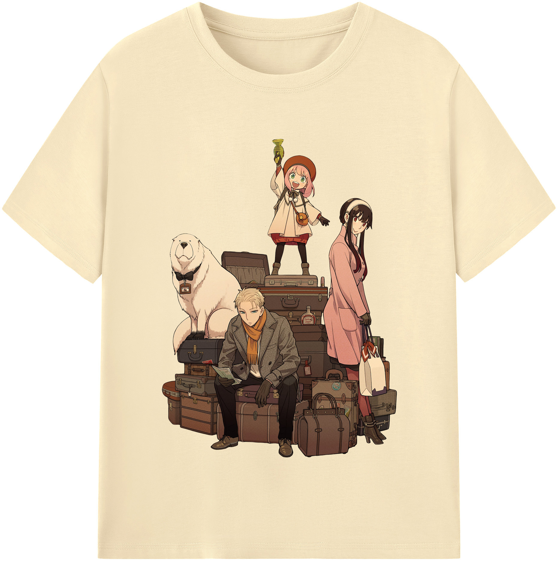 （画像用） SPY×FAMILY间谍家家酒 綿100％半袖Tシャツ（フロントプリント）