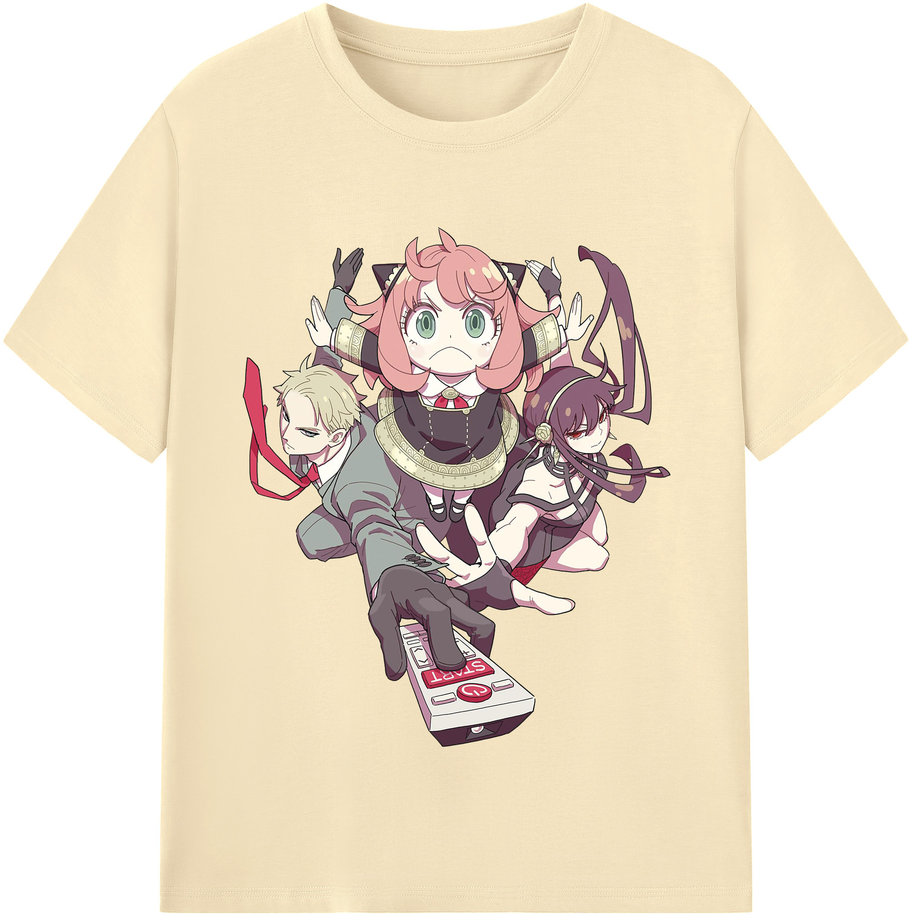 （画像用） SPY×FAMILY间谍家家酒 綿100％半袖Tシャツ（フロントプリント）
