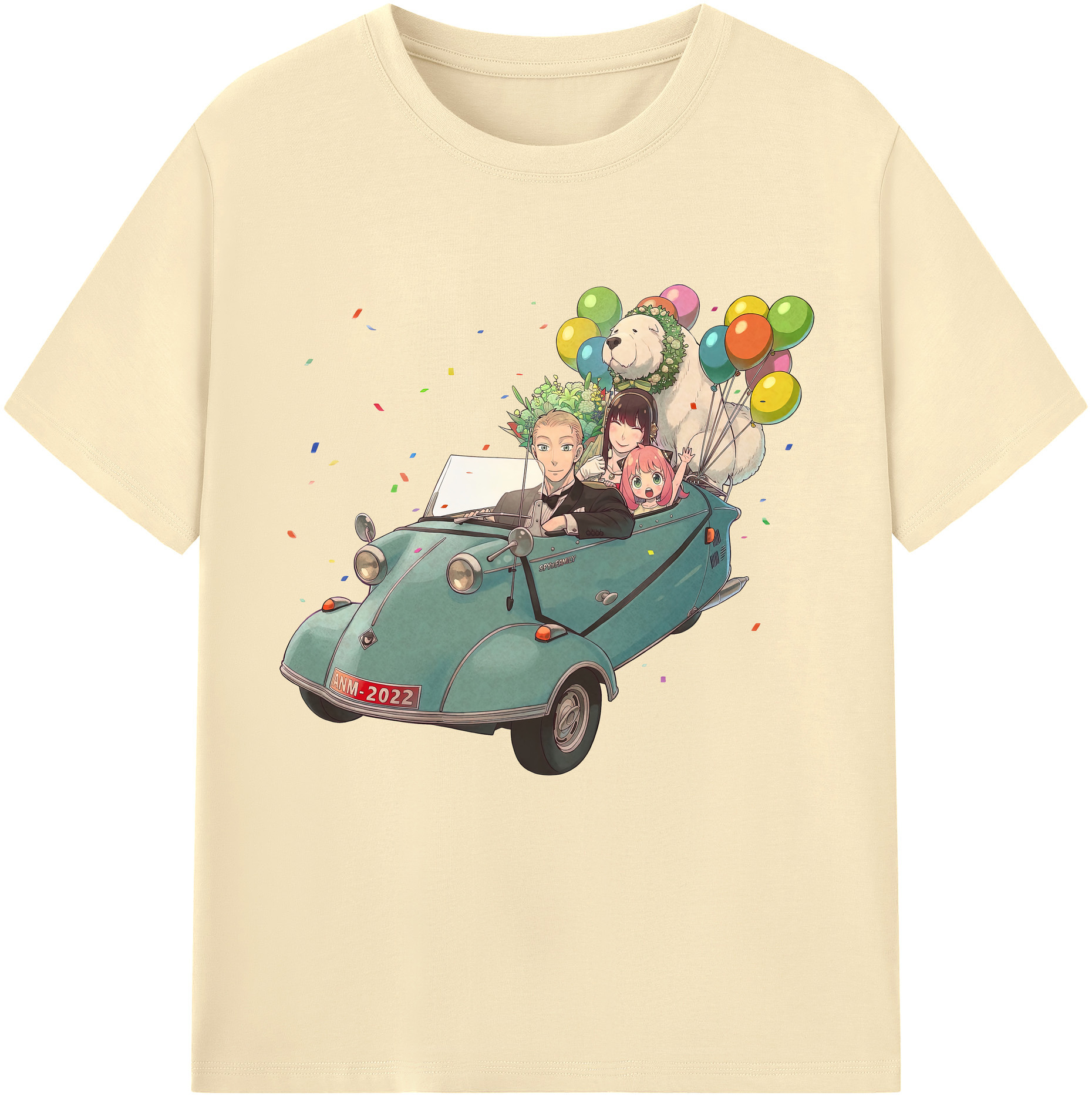 （画像用） SPY×FAMILY间谍家家酒 綿100％半袖Tシャツ（フロントプリント）