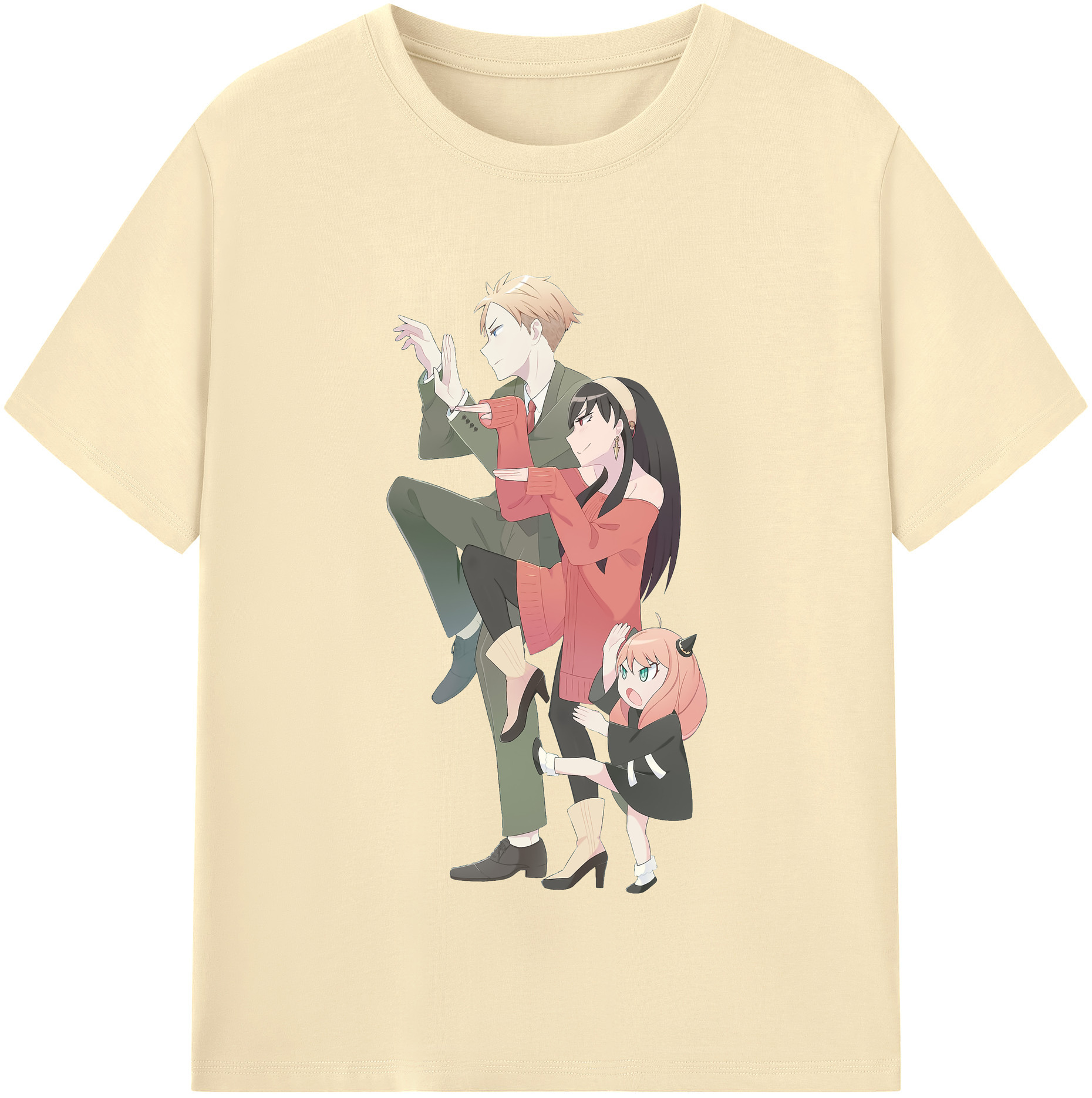 （画像用） SPY×FAMILY间谍家家酒 綿100％半袖Tシャツ（フロントプリント）