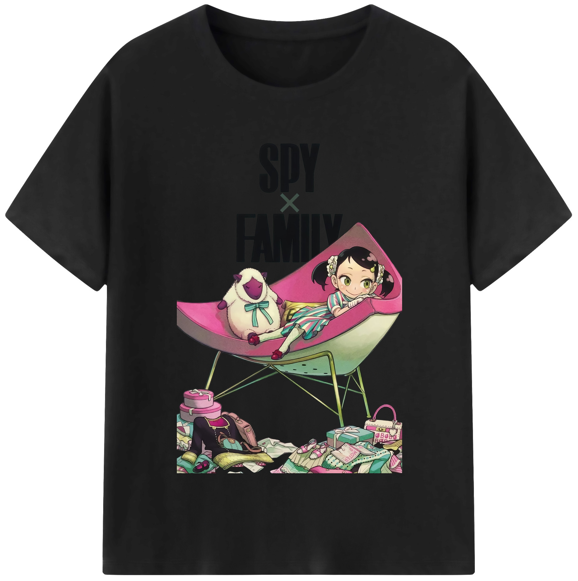 （画像用） SPY×FAMILY间谍家家酒 綿100％半袖Tシャツ（フロントプリント）