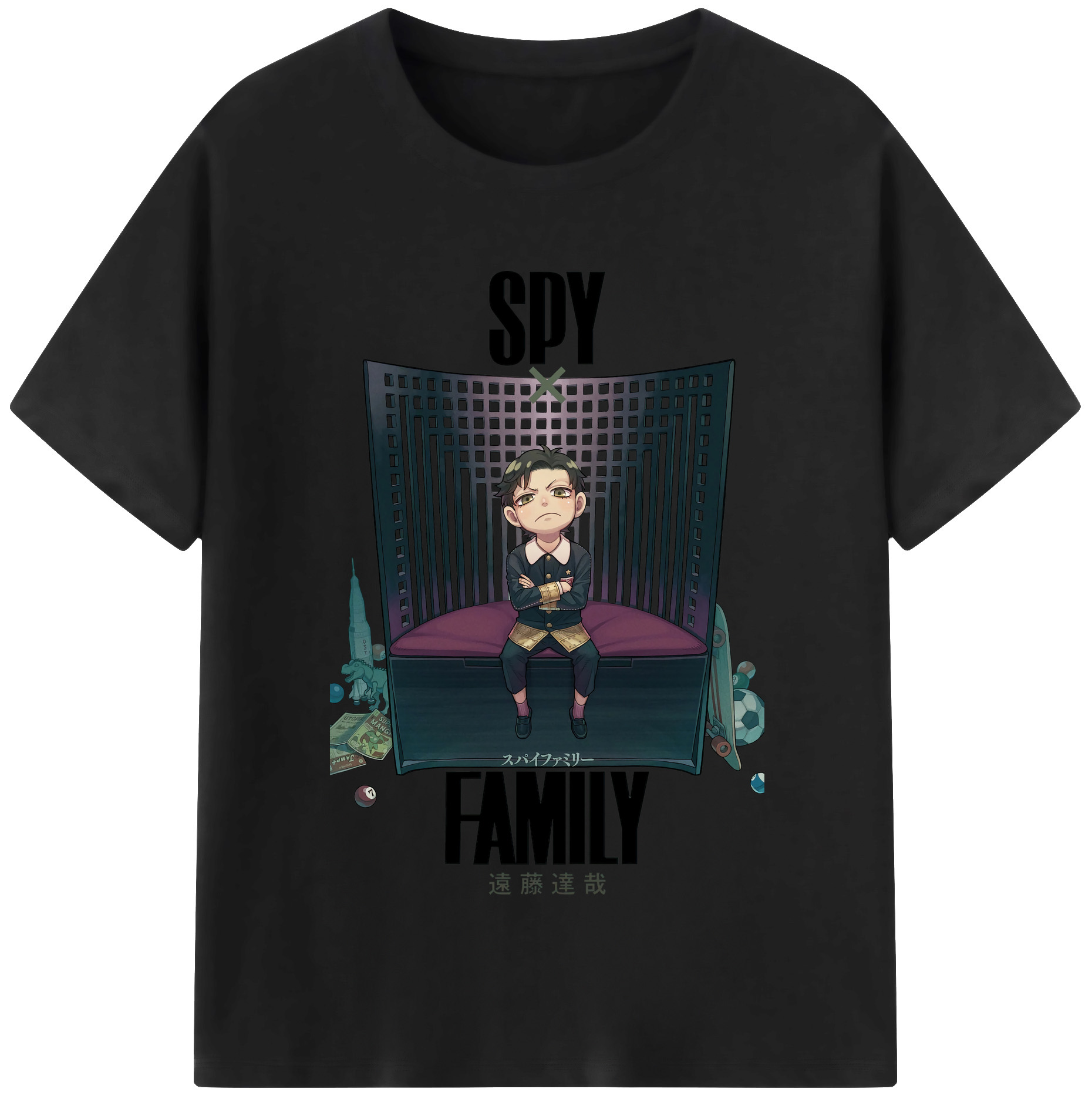 （画像用） SPY×FAMILY间谍家家酒 綿100％半袖Tシャツ（フロントプリント）