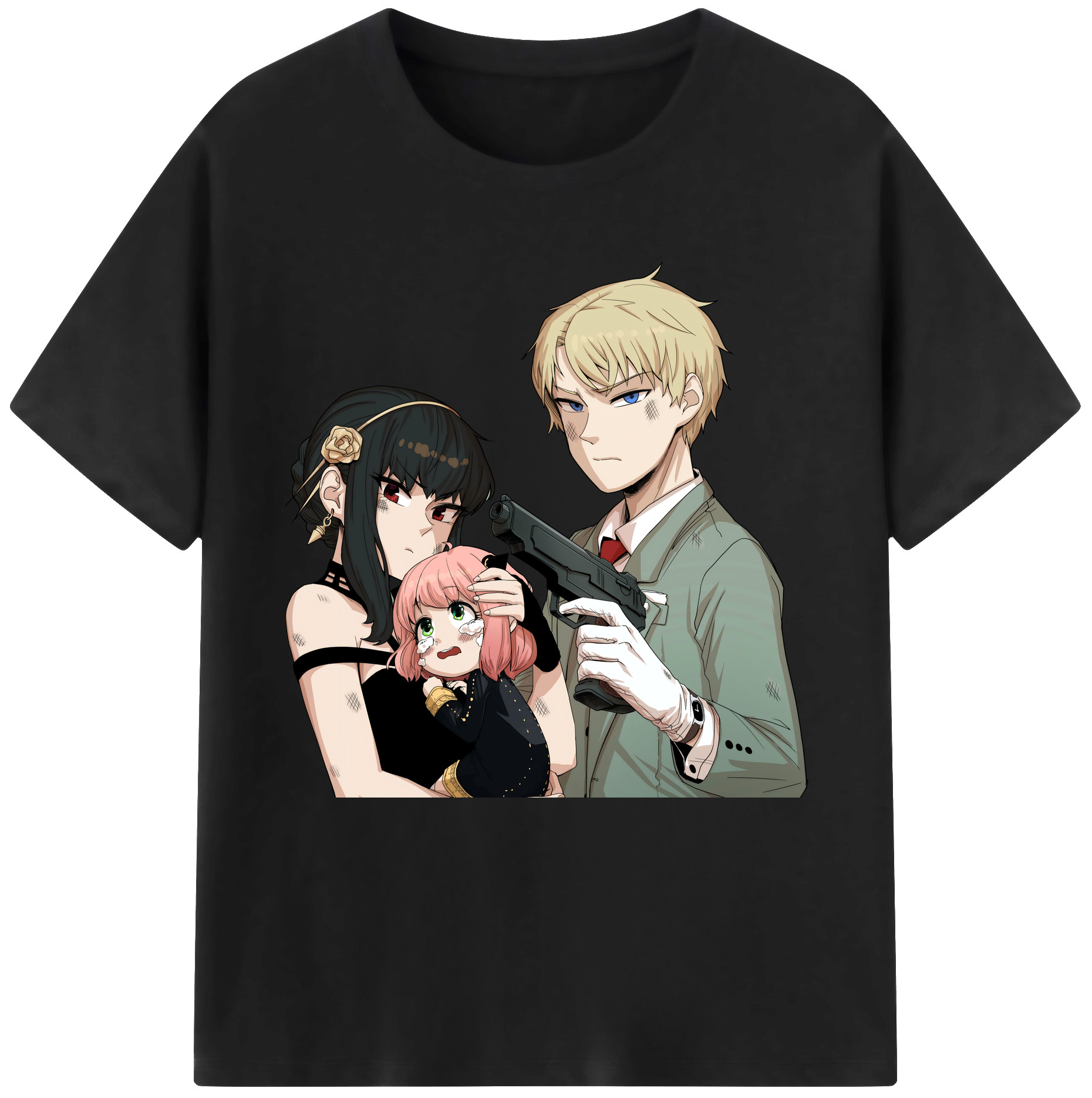 （画像用） SPY×FAMILY间谍家家酒 綿100％半袖Tシャツ（フロントプリント）