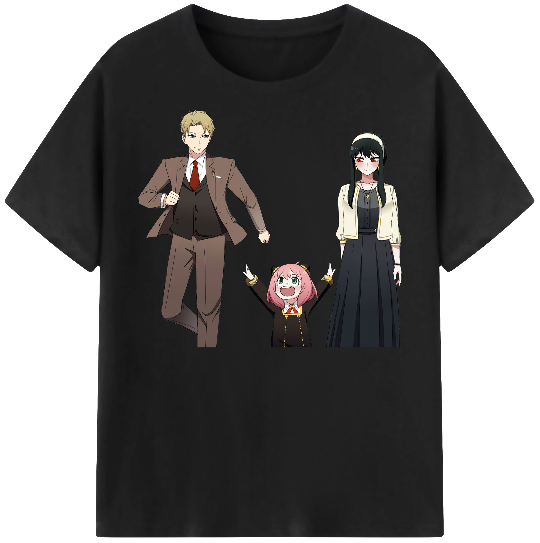 （画像用） SPY×FAMILY间谍家家酒 綿100％半袖Tシャツ（フロントプリント）