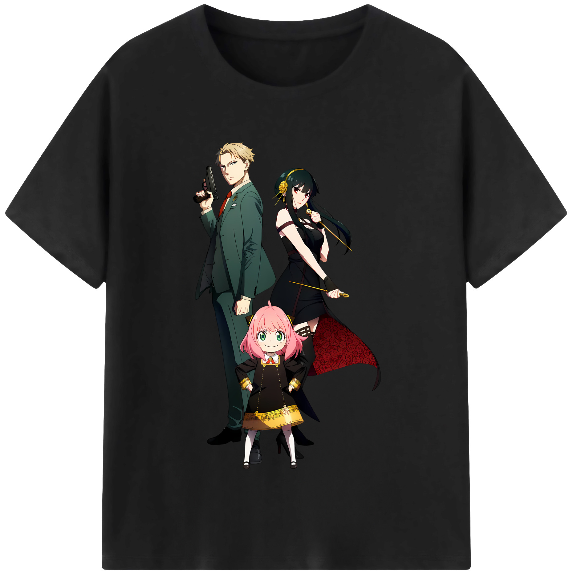 （画像用） SPY×FAMILY间谍家家酒 綿100％半袖Tシャツ（フロントプリント）