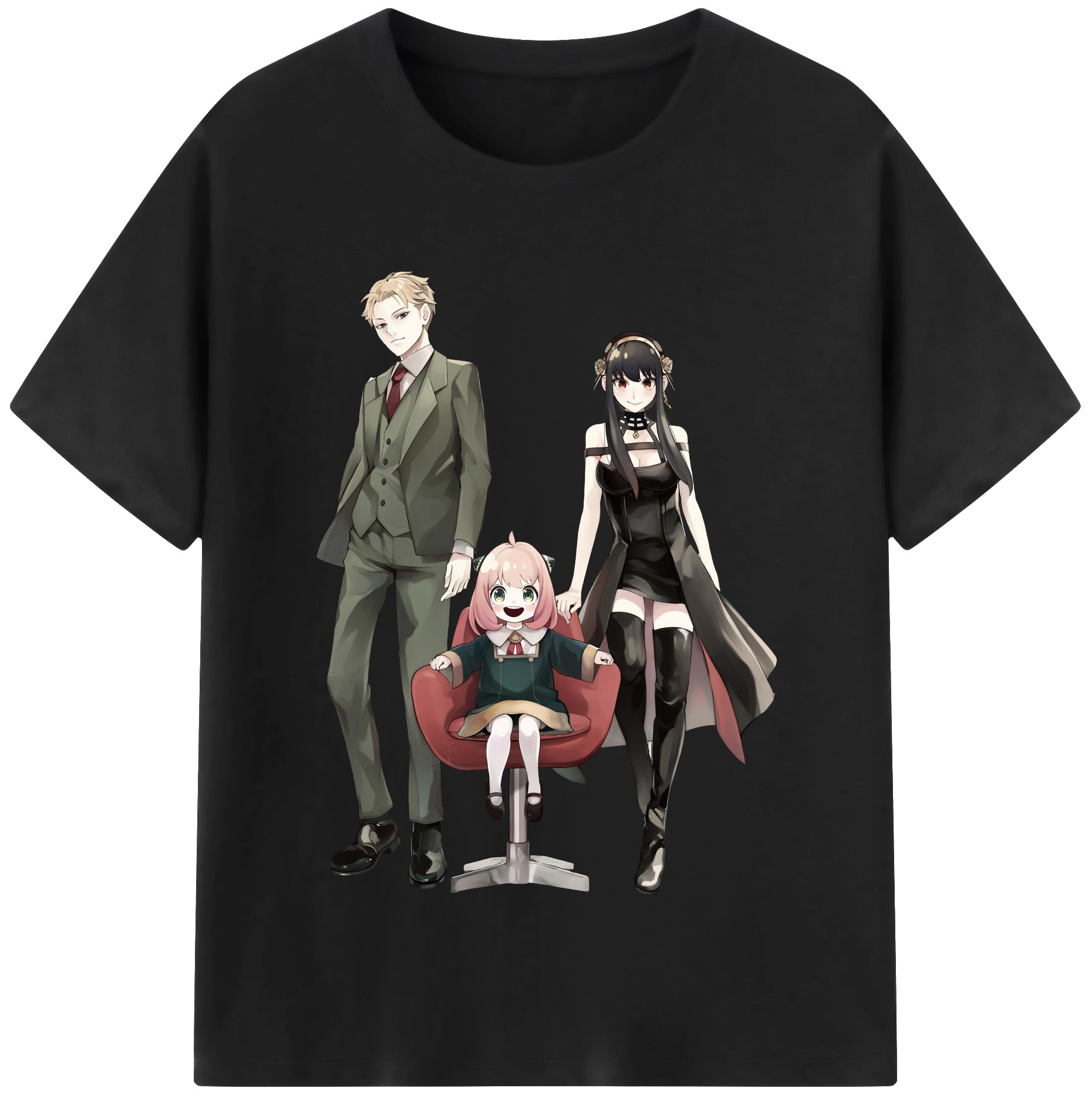 （画像用） SPY×FAMILY间谍家家酒 綿100％半袖Tシャツ（フロントプリント）