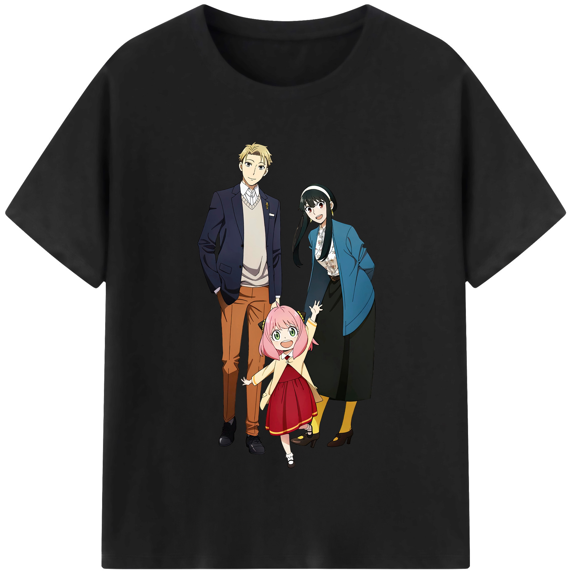 （画像用） SPY×FAMILY间谍家家酒 綿100％半袖Tシャツ（フロントプリント）