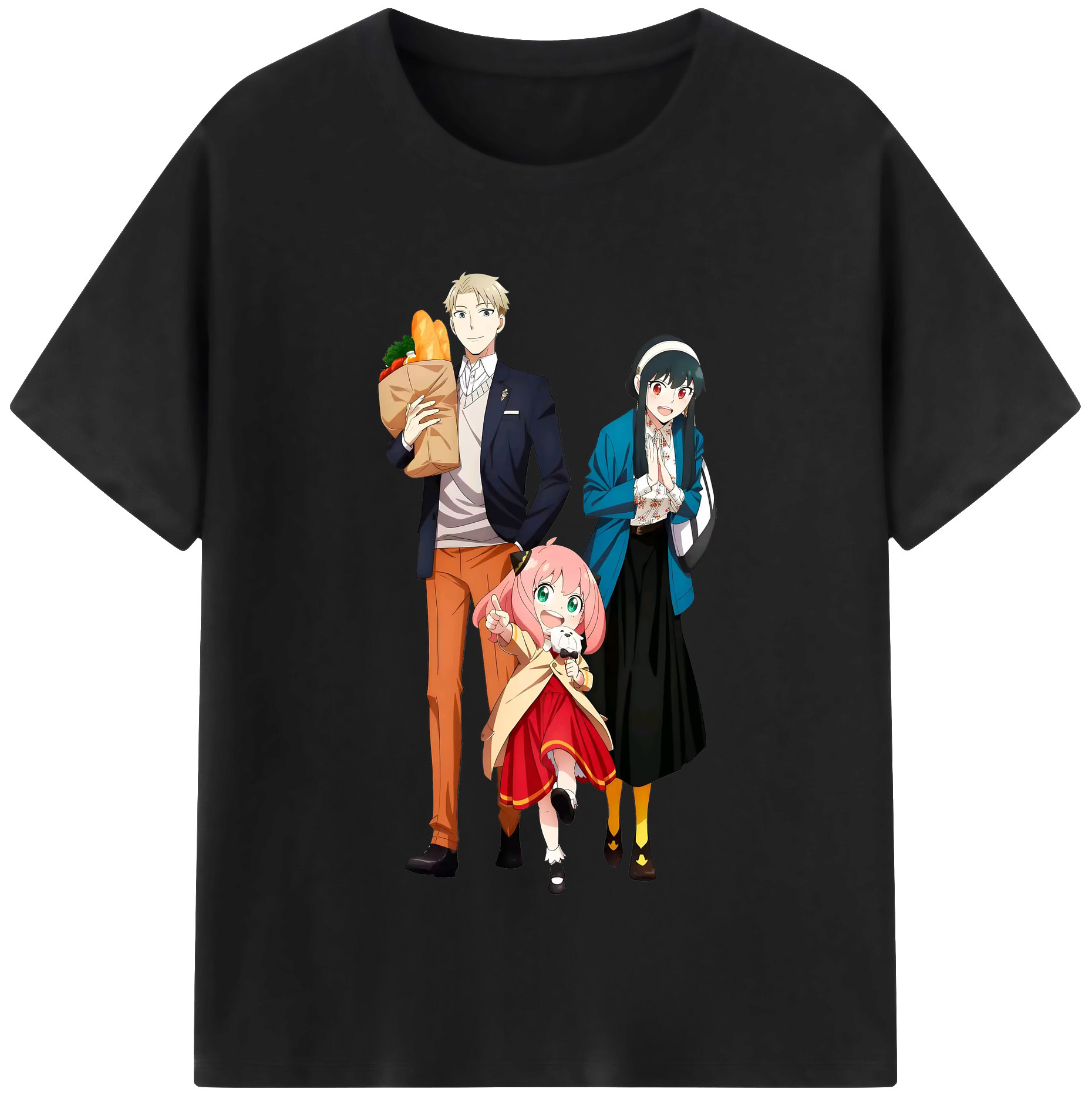 （画像用） SPY×FAMILY间谍家家酒 綿100％半袖Tシャツ（フロントプリント）