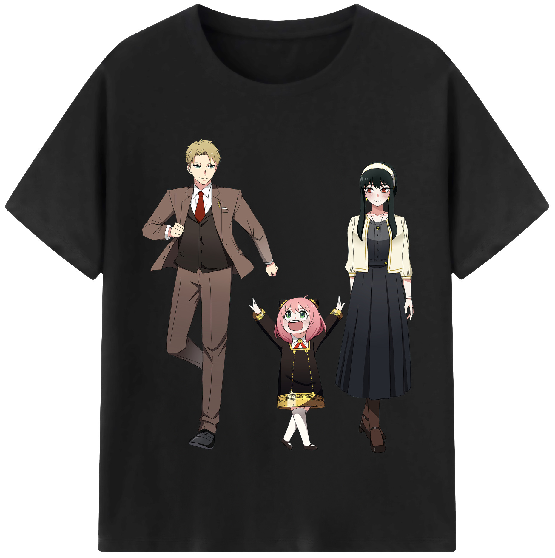 （画像用） SPY×FAMILY间谍家家酒 綿100％半袖Tシャツ（フロントプリント）
