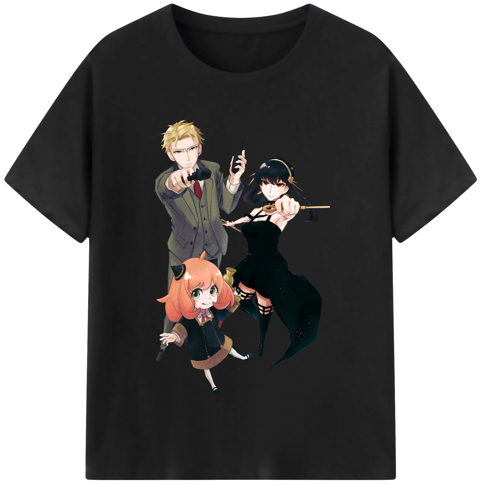 （画像用） SPY×FAMILY间谍家家酒 綿100％半袖Tシャツ（フロントプリント）