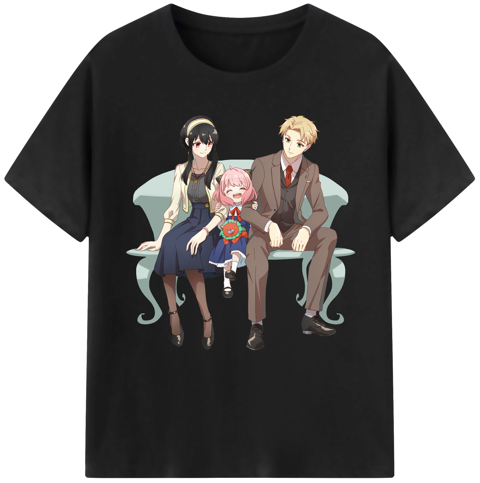 （画像用） SPY×FAMILY间谍家家酒 綿100％半袖Tシャツ（フロントプリント）