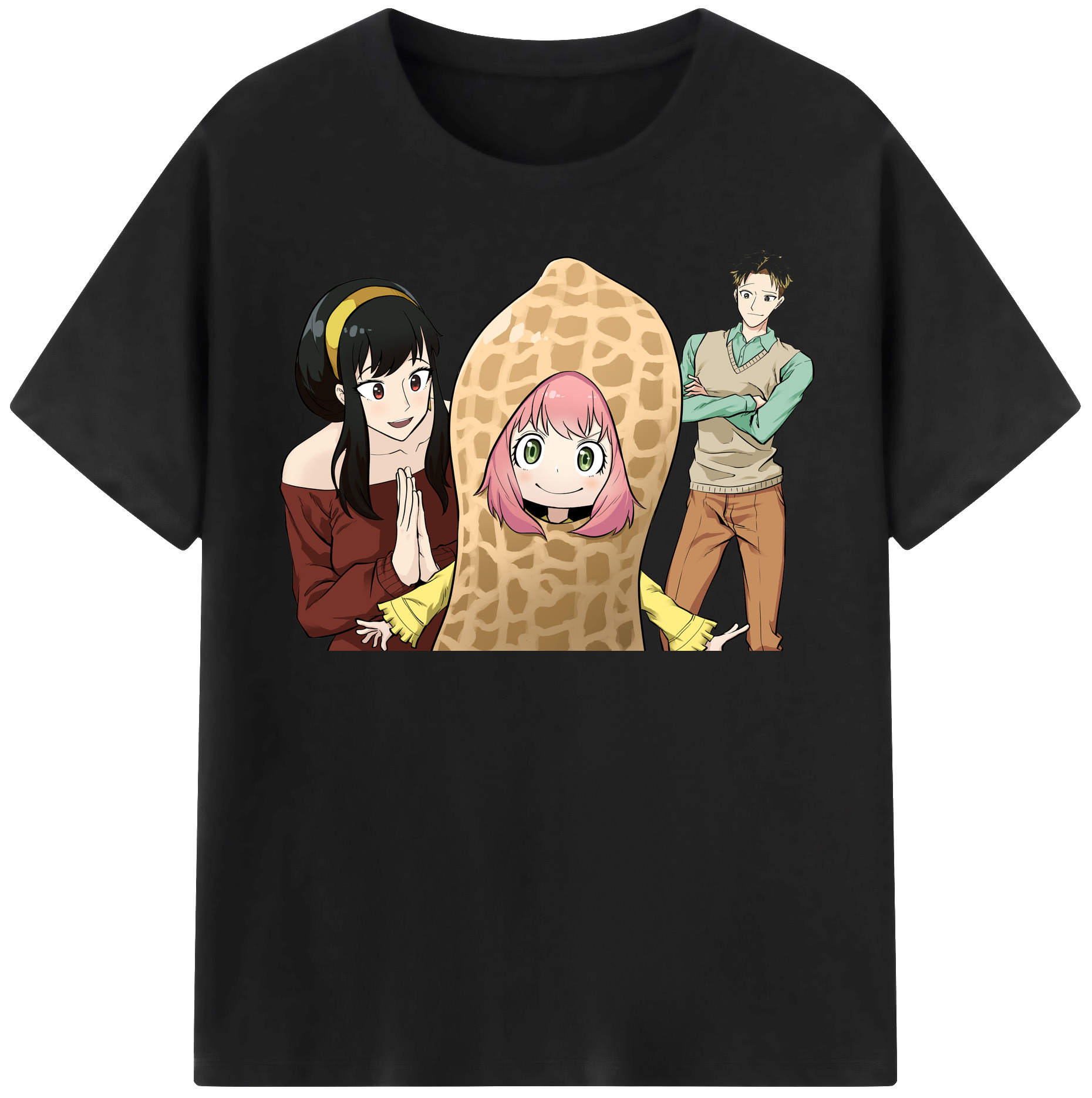（画像用） SPY×FAMILY间谍家家酒 綿100％半袖Tシャツ（フロントプリント）