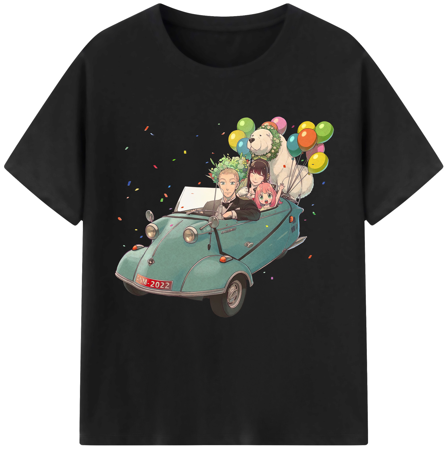 （画像用） SPY×FAMILY间谍家家酒 綿100％半袖Tシャツ（フロントプリント）