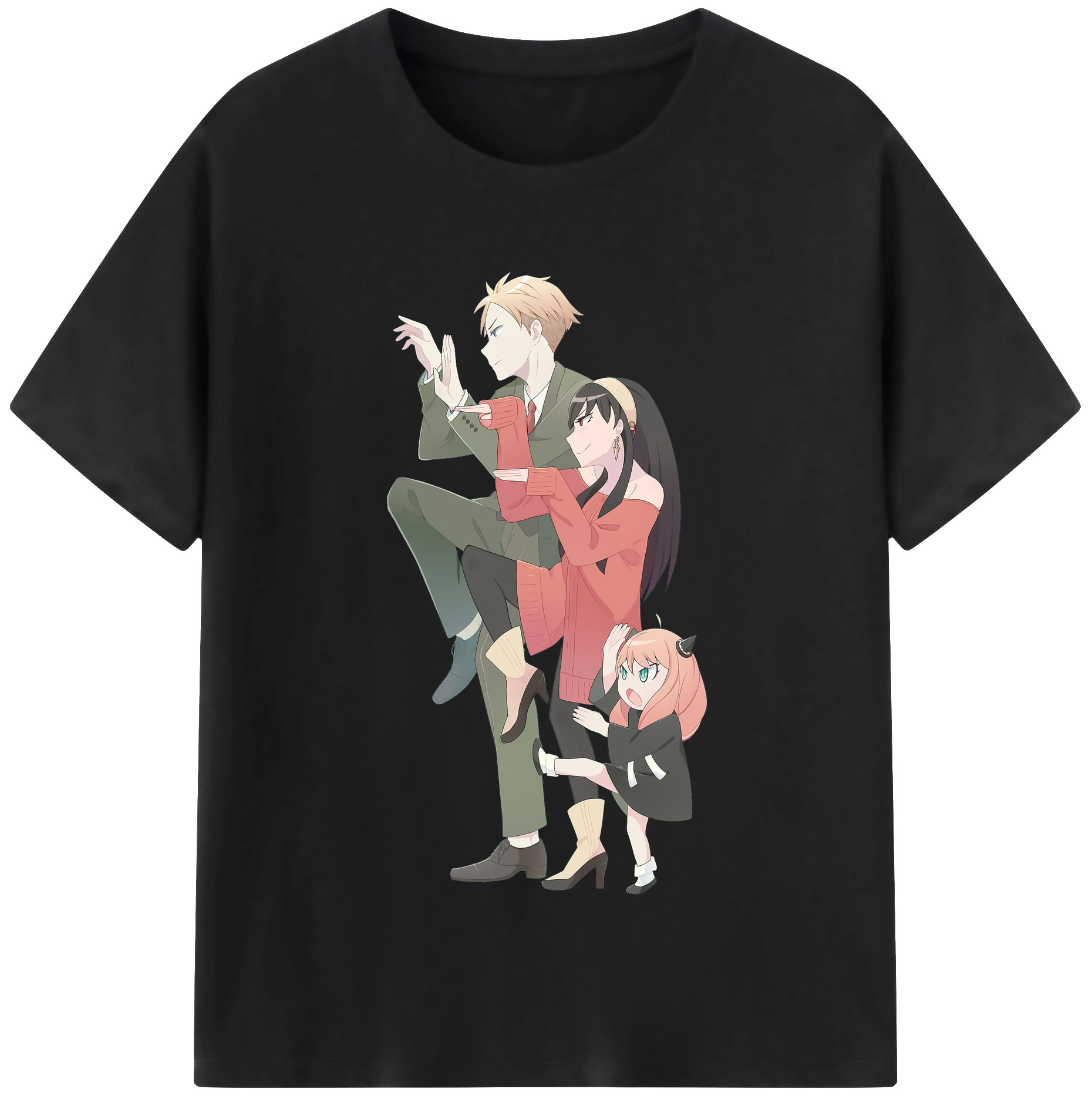 （画像用） SPY×FAMILY间谍家家酒 綿100％半袖Tシャツ（フロントプリント）