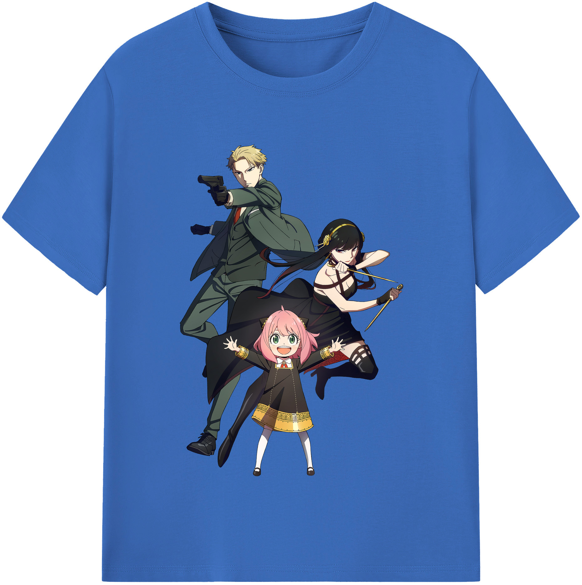 （画像用） SPY×FAMILY间谍家家酒 綿100％半袖Tシャツ（フロントプリント）