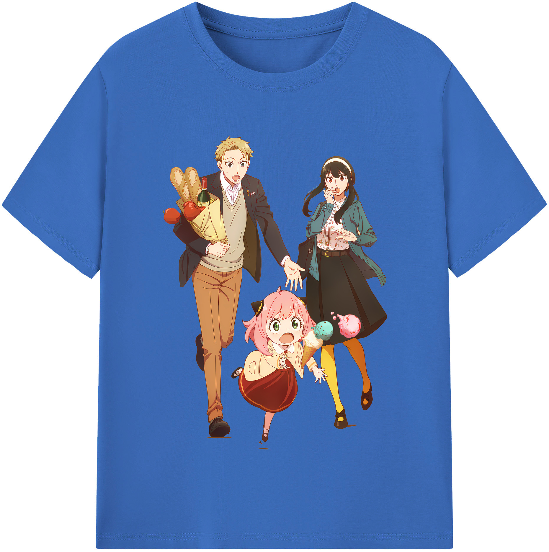 （画像用） SPY×FAMILY间谍家家酒 綿100％半袖Tシャツ（フロントプリント）