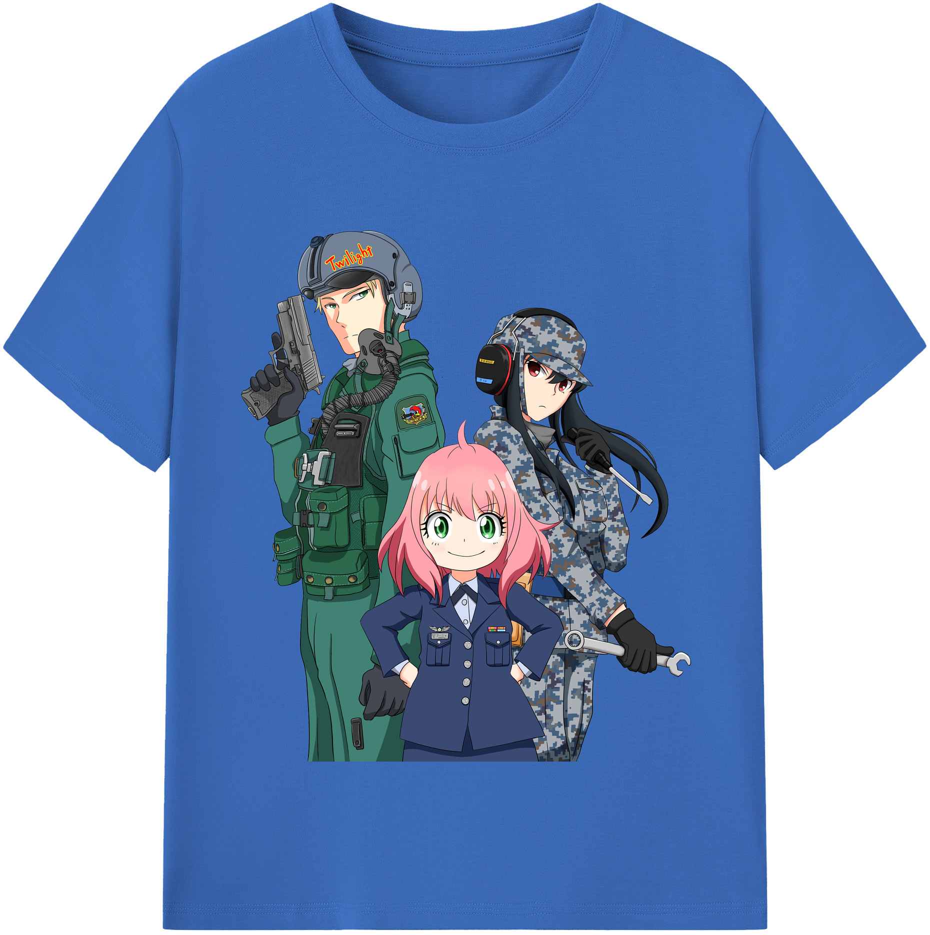 （画像用） SPY×FAMILY间谍家家酒 綿100％半袖Tシャツ（フロントプリント）