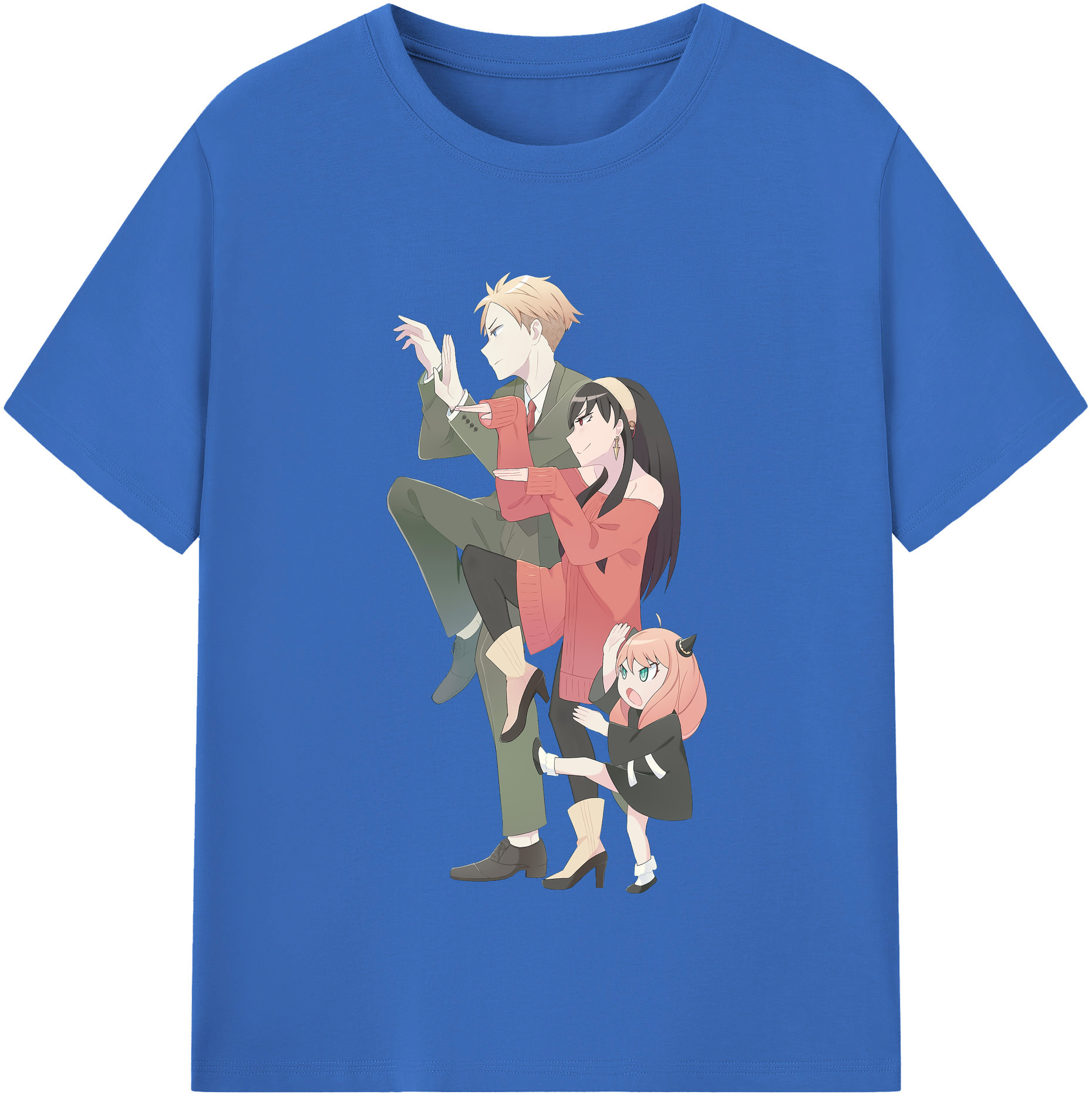 （画像用） SPY×FAMILY间谍家家酒 綿100％半袖Tシャツ（フロントプリント）