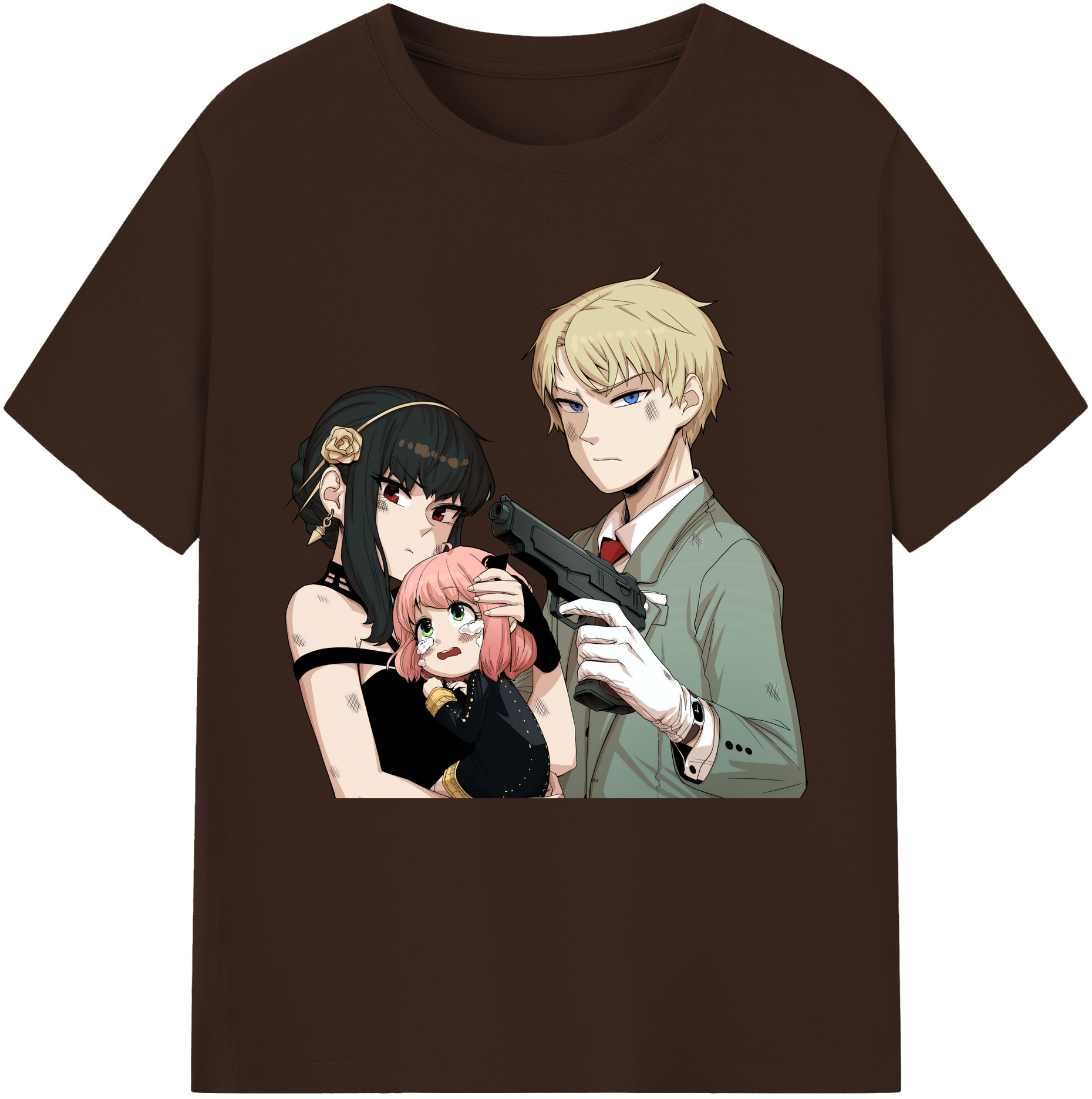 （画像用） SPY×FAMILY间谍家家酒 綿100％半袖Tシャツ（フロントプリント）