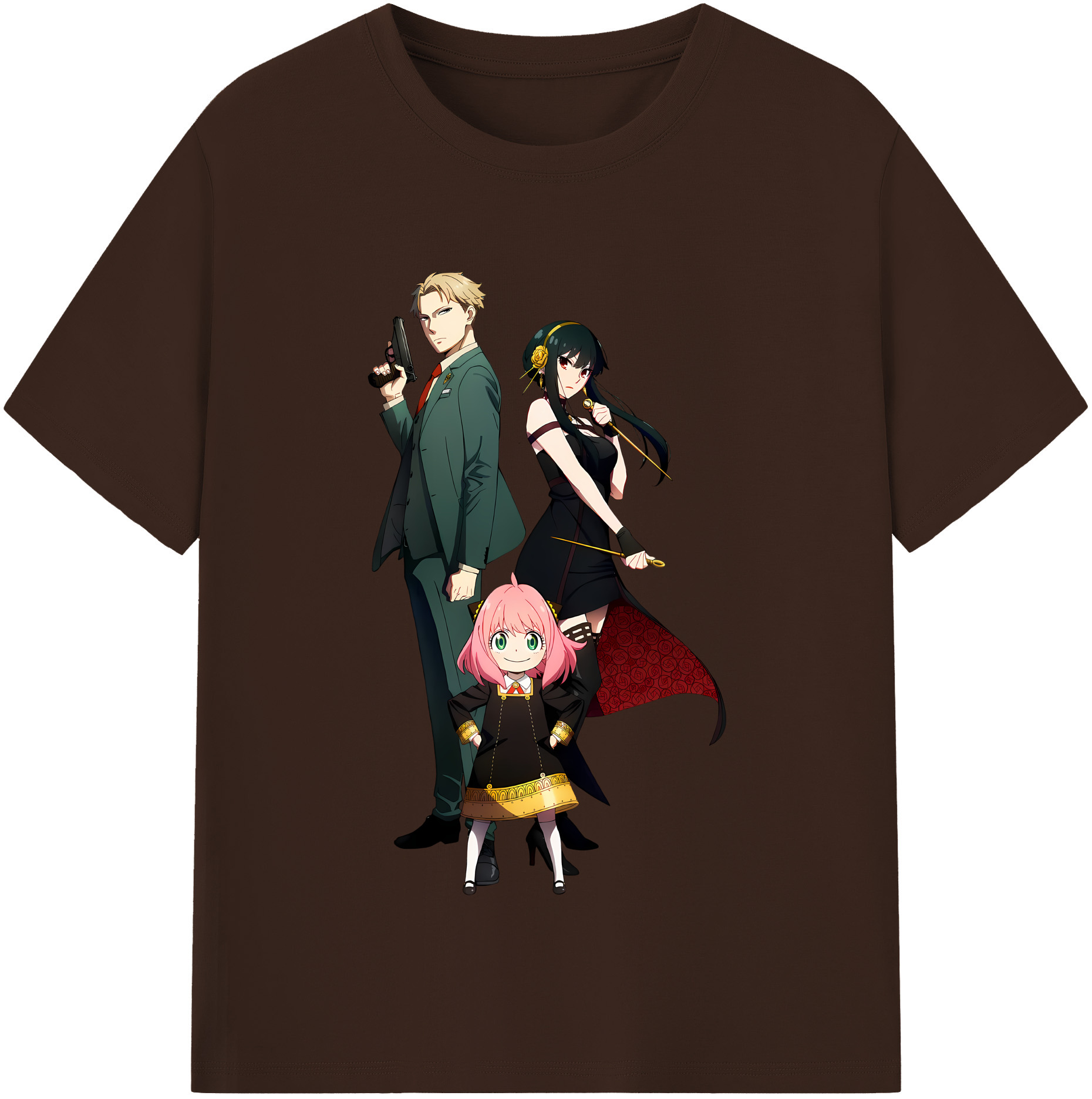（画像用） SPY×FAMILY间谍家家酒 綿100％半袖Tシャツ（フロントプリント）