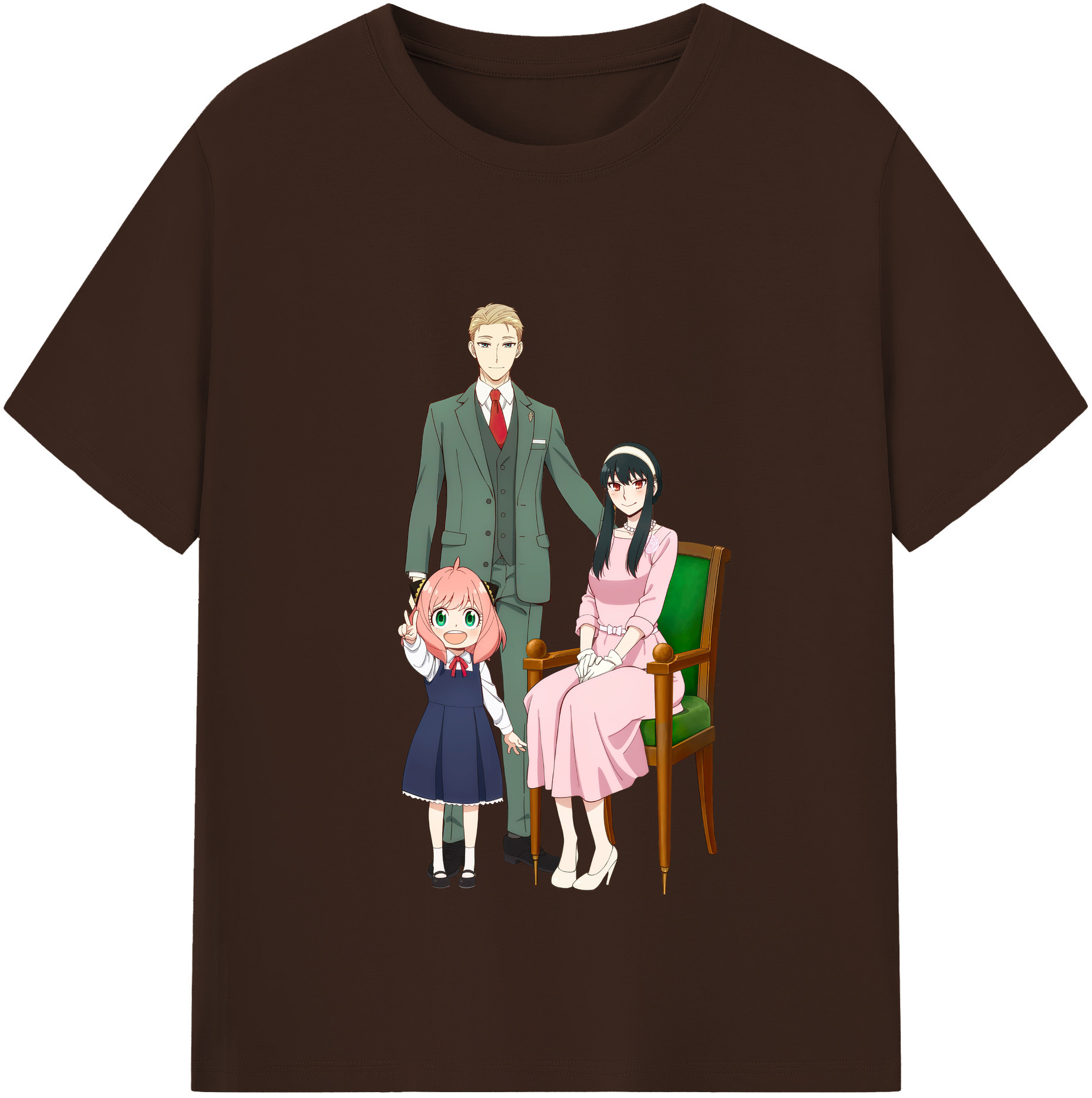 （画像用） SPY×FAMILY间谍家家酒 綿100％半袖Tシャツ（フロントプリント）