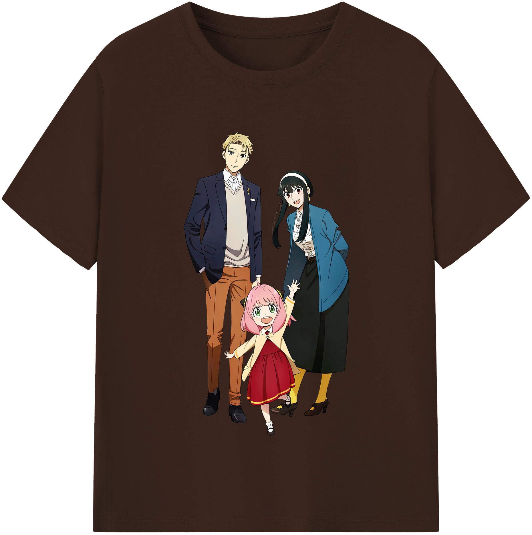 （画像用） SPY×FAMILY间谍家家酒 綿100％半袖Tシャツ（フロントプリント）
