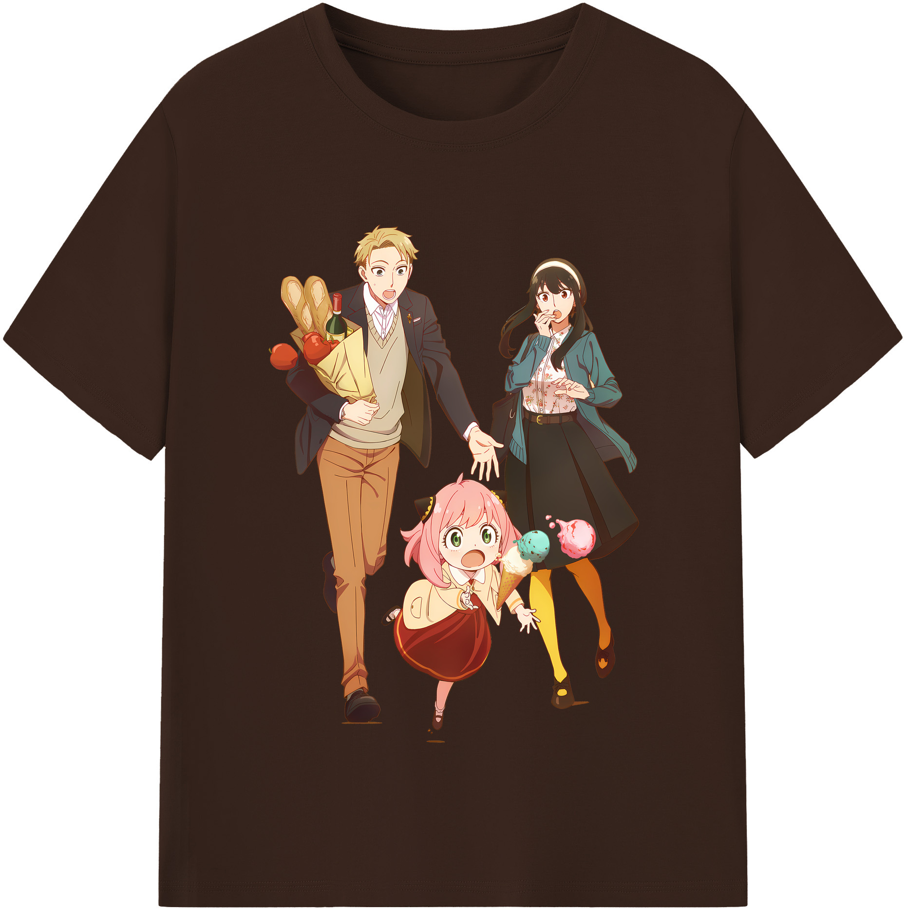 （画像用） SPY×FAMILY间谍家家酒 綿100％半袖Tシャツ（フロントプリント）