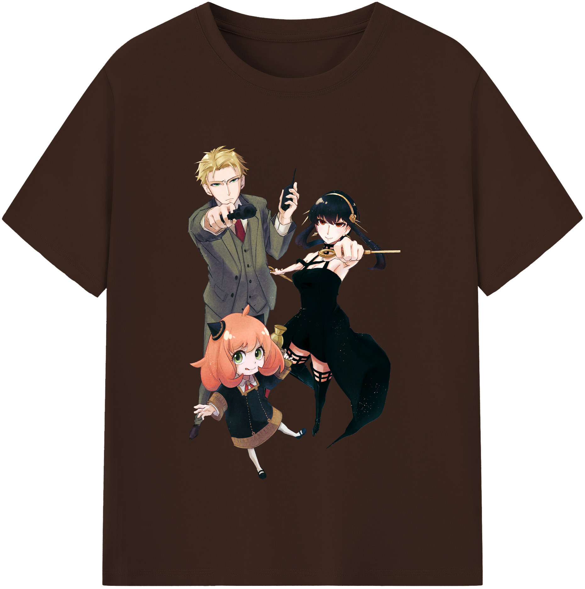 （画像用） SPY×FAMILY间谍家家酒 綿100％半袖Tシャツ（フロントプリント）