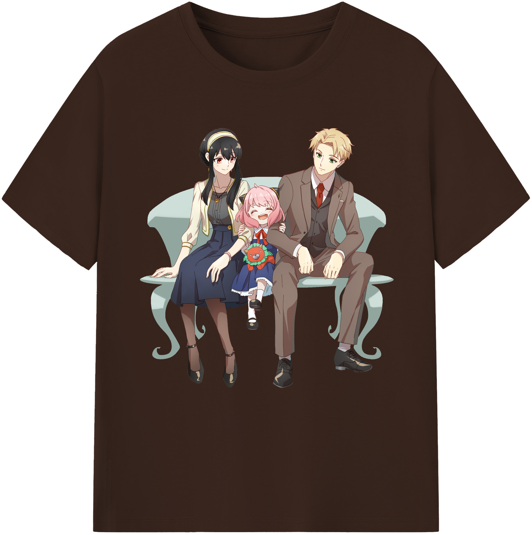 （画像用） SPY×FAMILY间谍家家酒 綿100％半袖Tシャツ（フロントプリント）