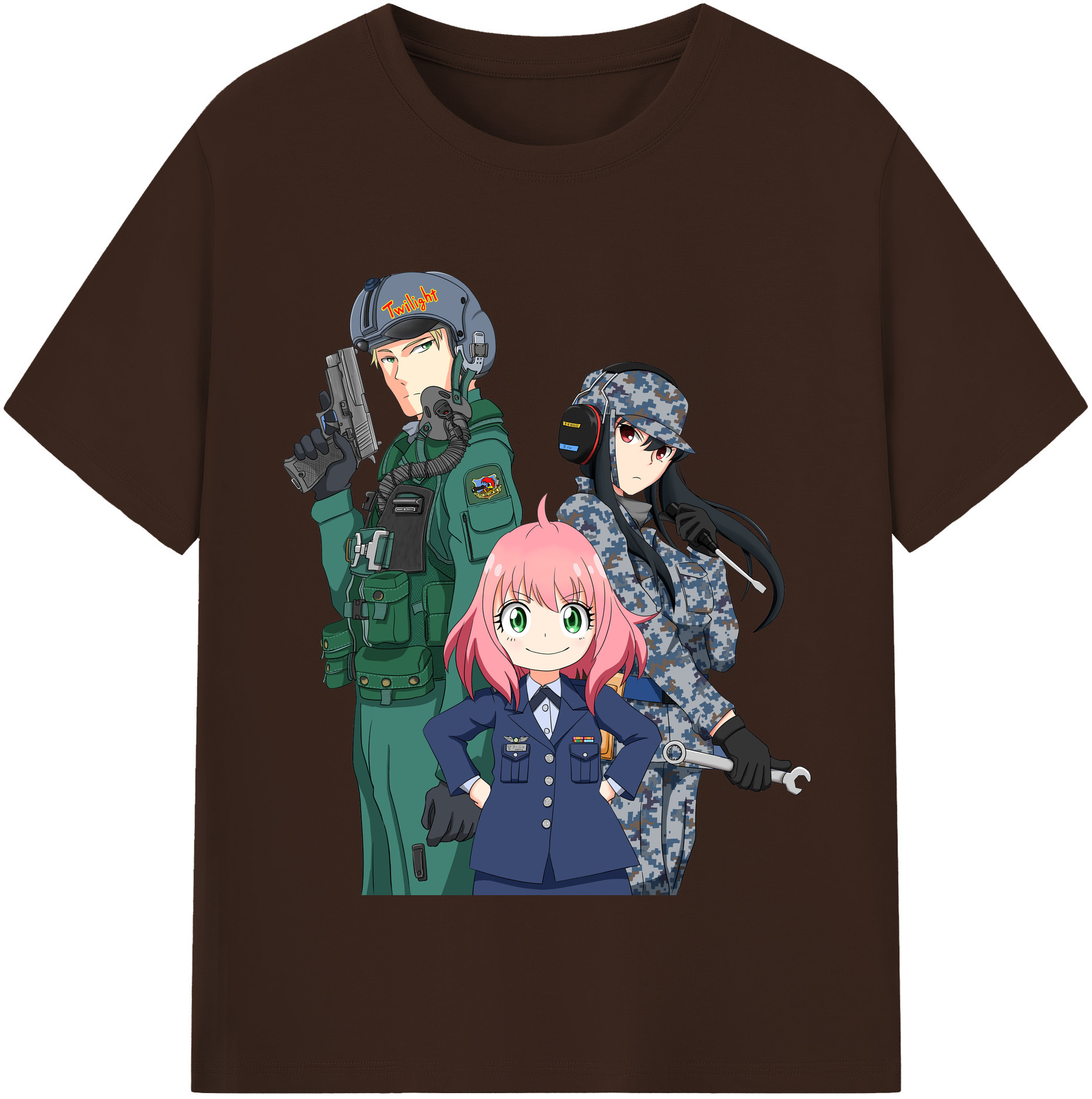 （画像用） SPY×FAMILY间谍家家酒 綿100％半袖Tシャツ（フロントプリント）