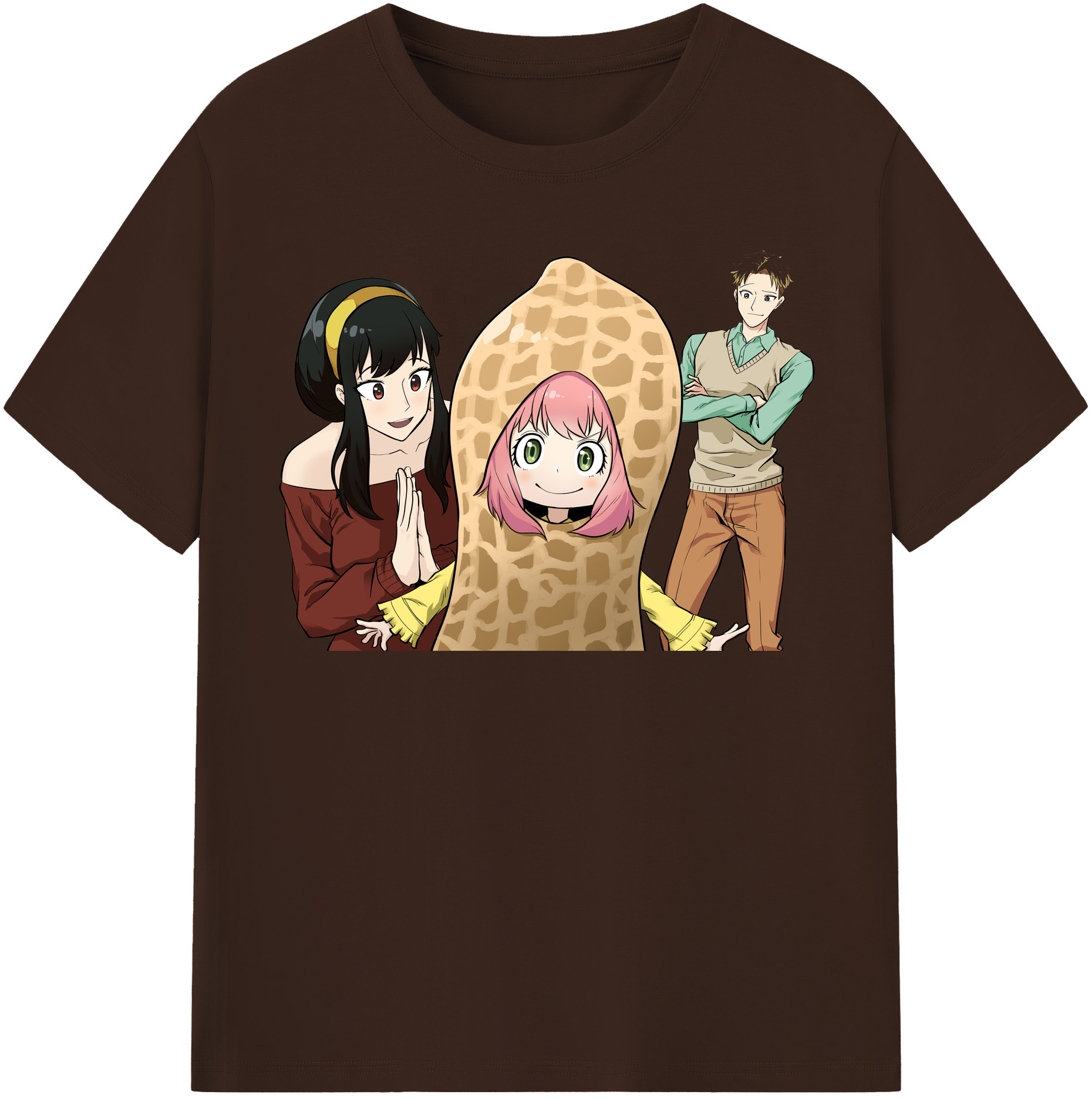 （画像用） SPY×FAMILY间谍家家酒 綿100％半袖Tシャツ（フロントプリント）
