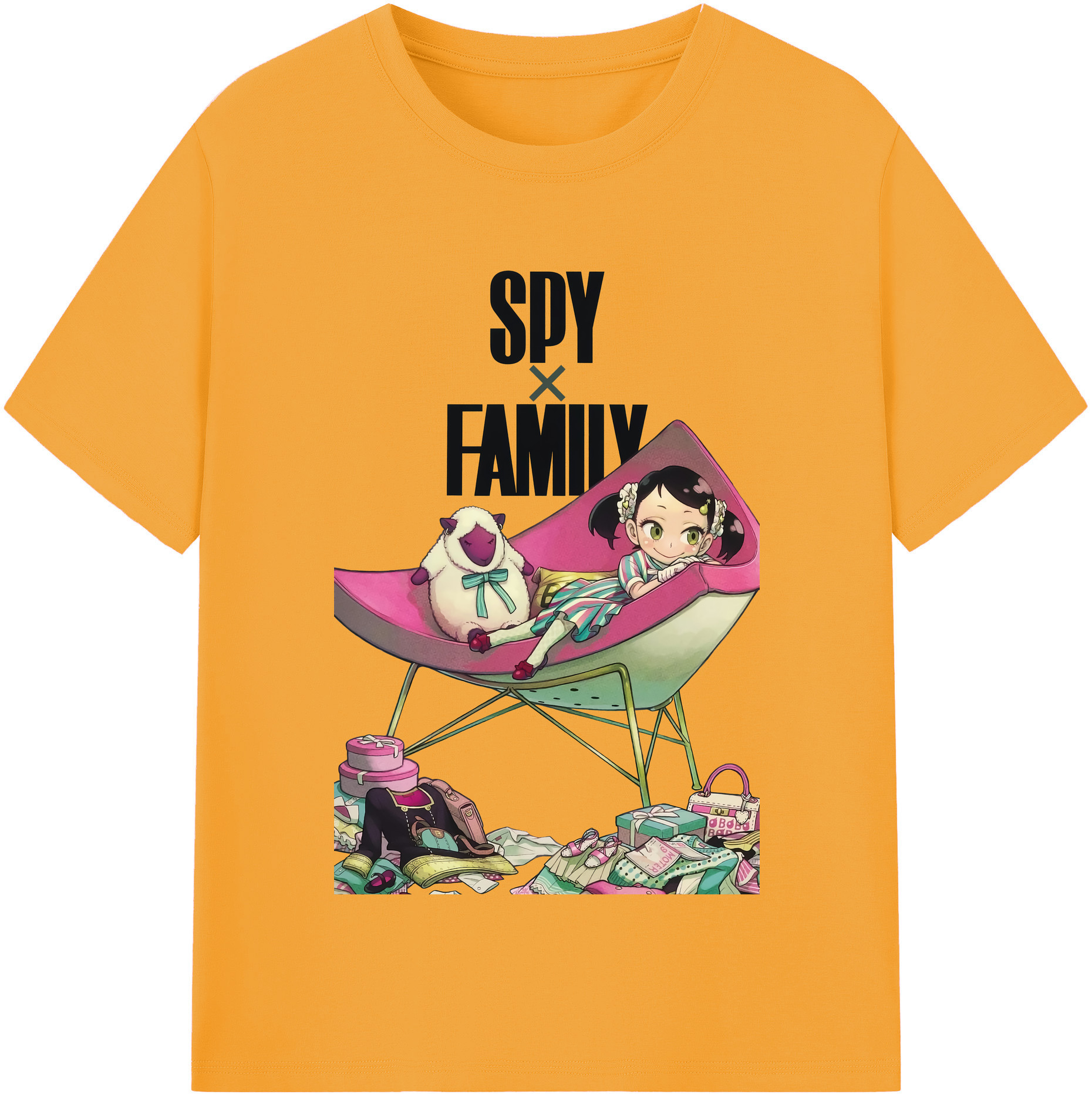 （画像用） SPY×FAMILY间谍家家酒 綿100％半袖Tシャツ（フロントプリント）