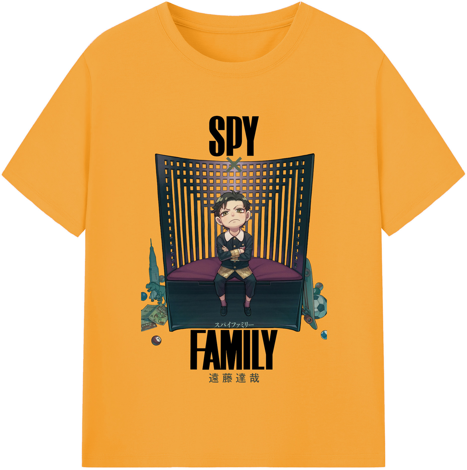 （画像用） SPY×FAMILY间谍家家酒 綿100％半袖Tシャツ（フロントプリント）