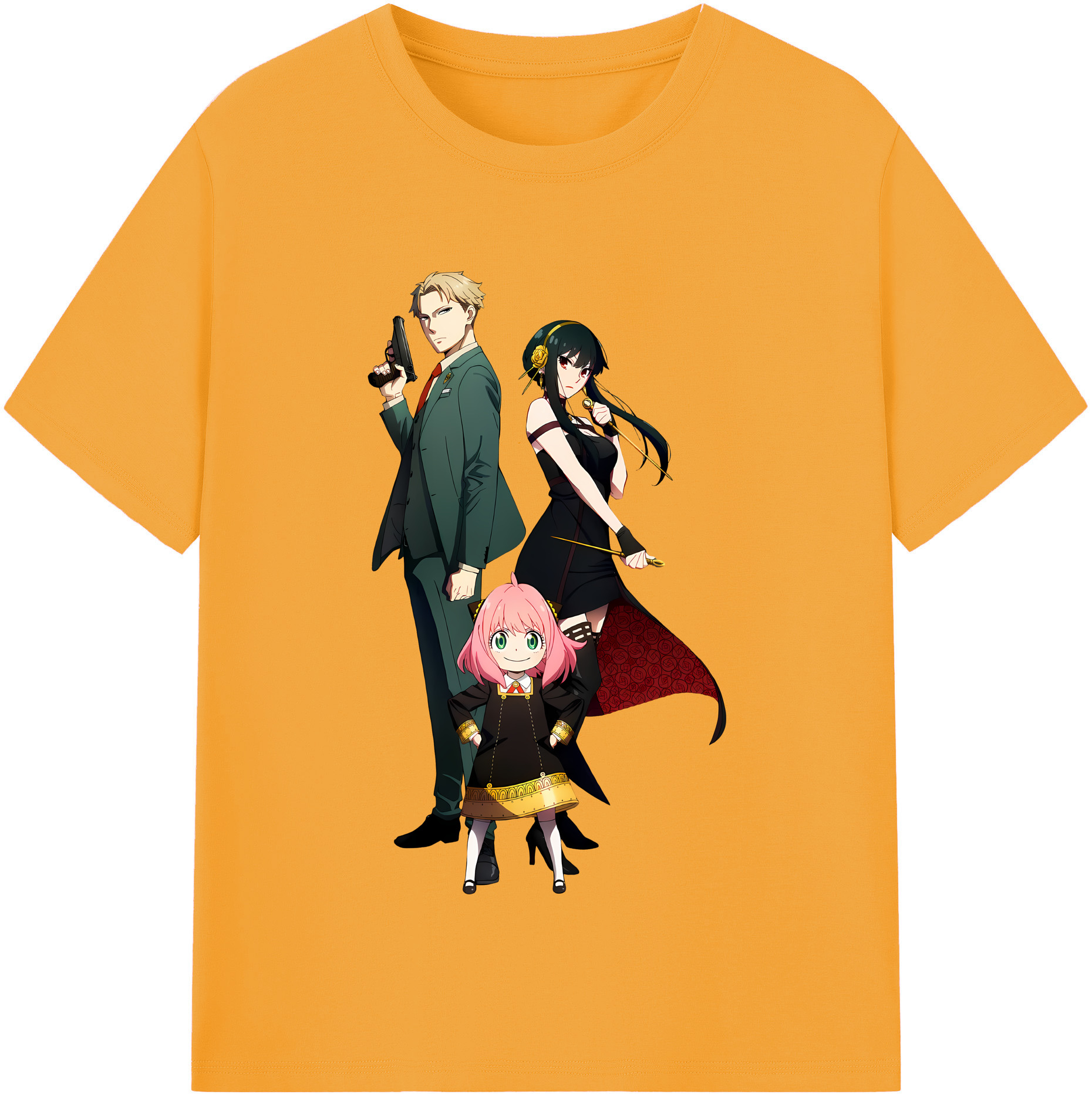（画像用） SPY×FAMILY间谍家家酒 綿100％半袖Tシャツ（フロントプリント）