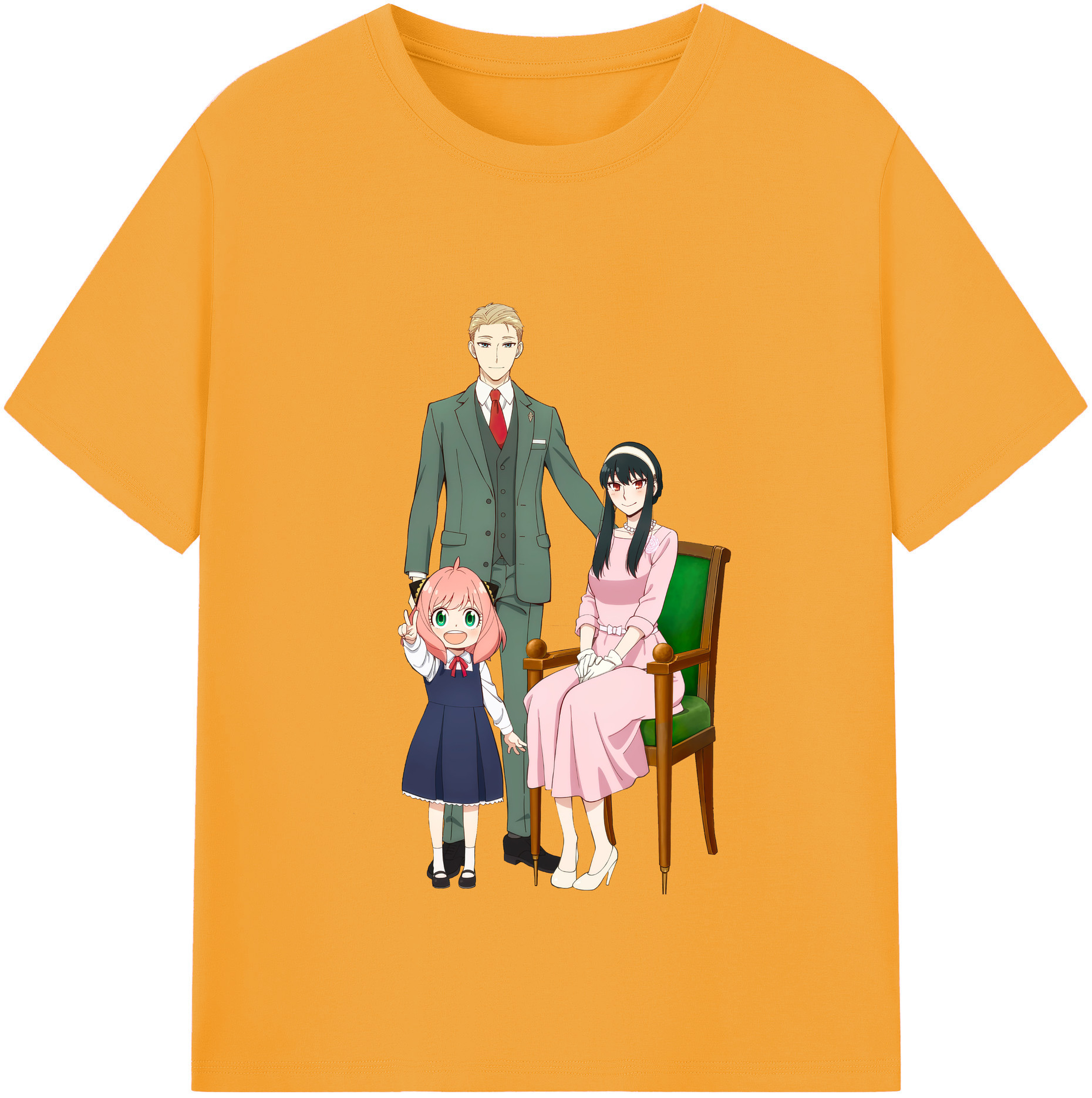 （画像用） SPY×FAMILY间谍家家酒 綿100％半袖Tシャツ（フロントプリント）
