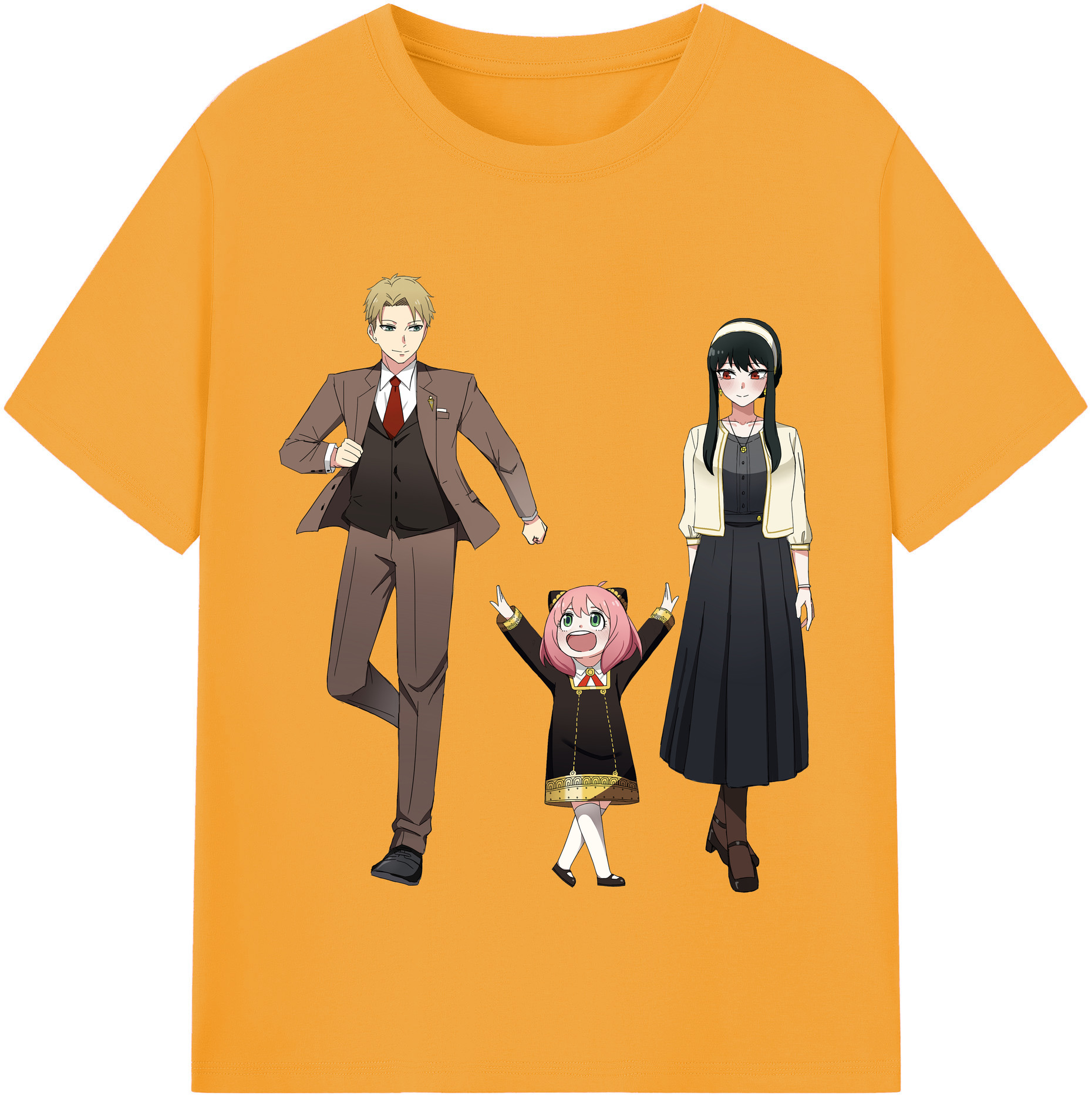 （画像用） SPY×FAMILY间谍家家酒 綿100％半袖Tシャツ（フロントプリント）