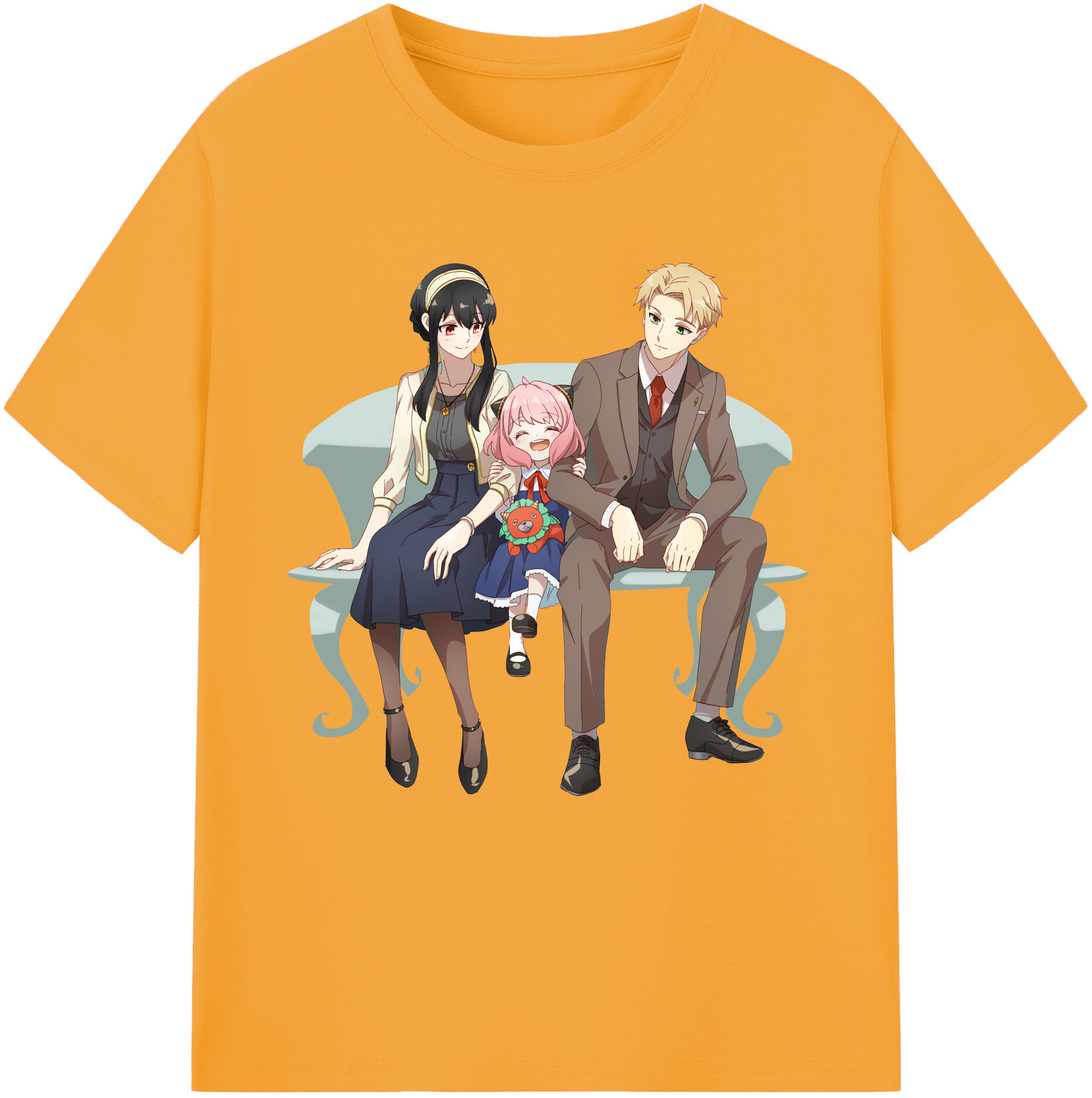 （画像用） SPY×FAMILY间谍家家酒 綿100％半袖Tシャツ（フロントプリント）