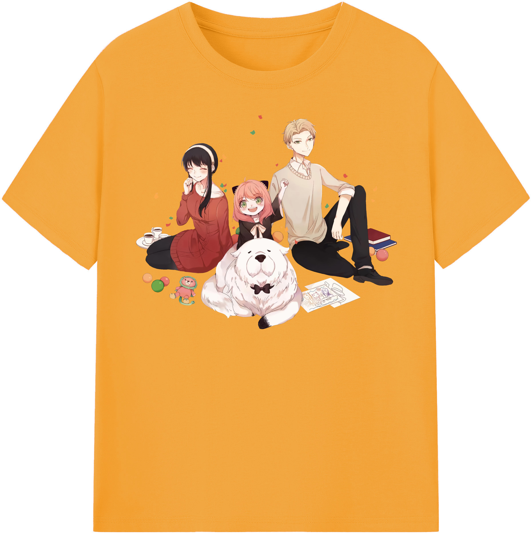 （画像用） SPY×FAMILY间谍家家酒 綿100％半袖Tシャツ（フロントプリント）