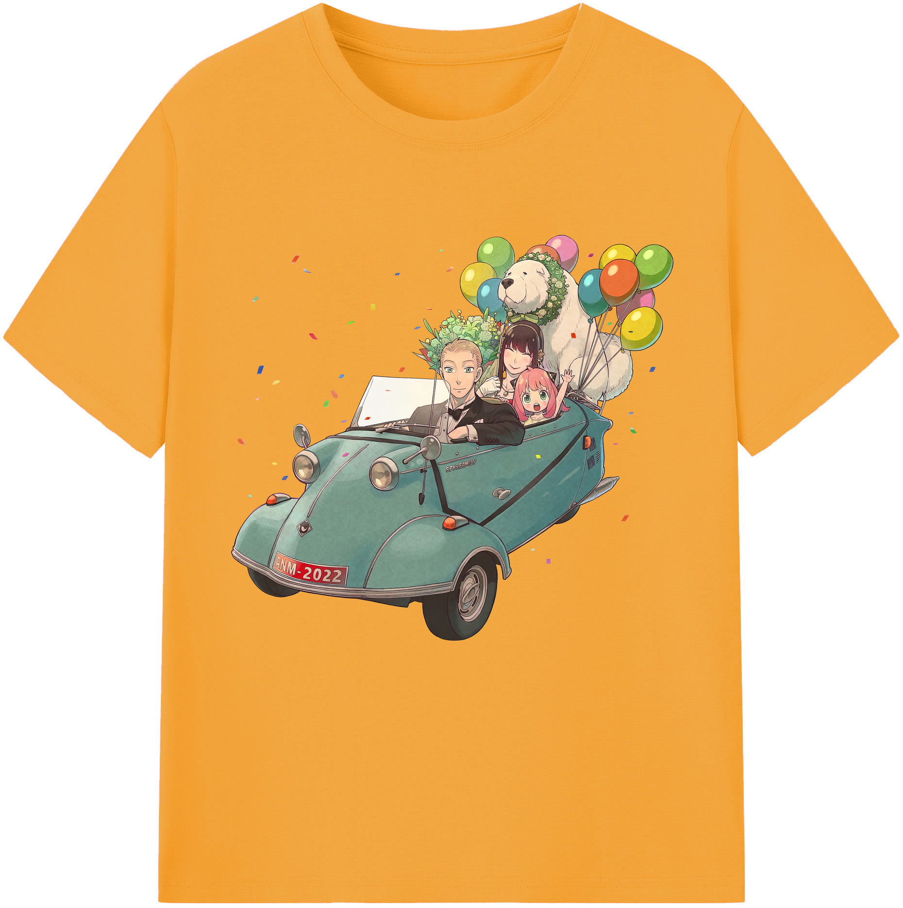 （画像用） SPY×FAMILY间谍家家酒 綿100％半袖Tシャツ（フロントプリント）