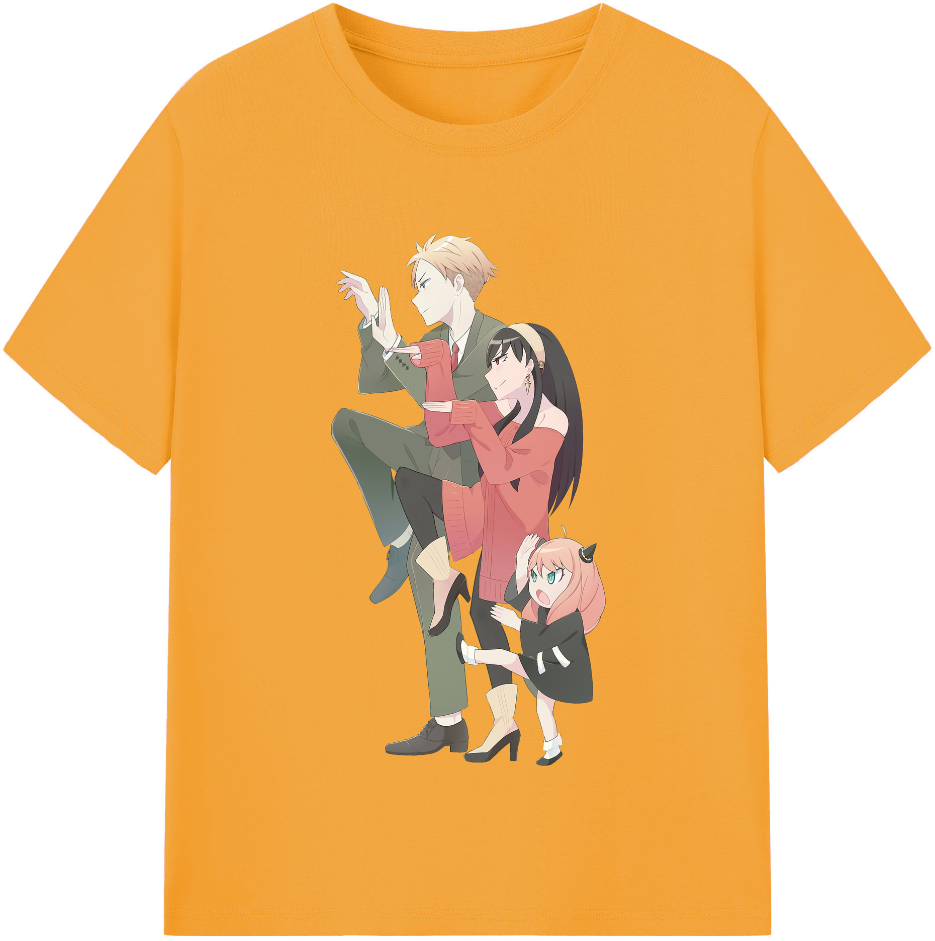 （画像用） SPY×FAMILY间谍家家酒 綿100％半袖Tシャツ（フロントプリント）