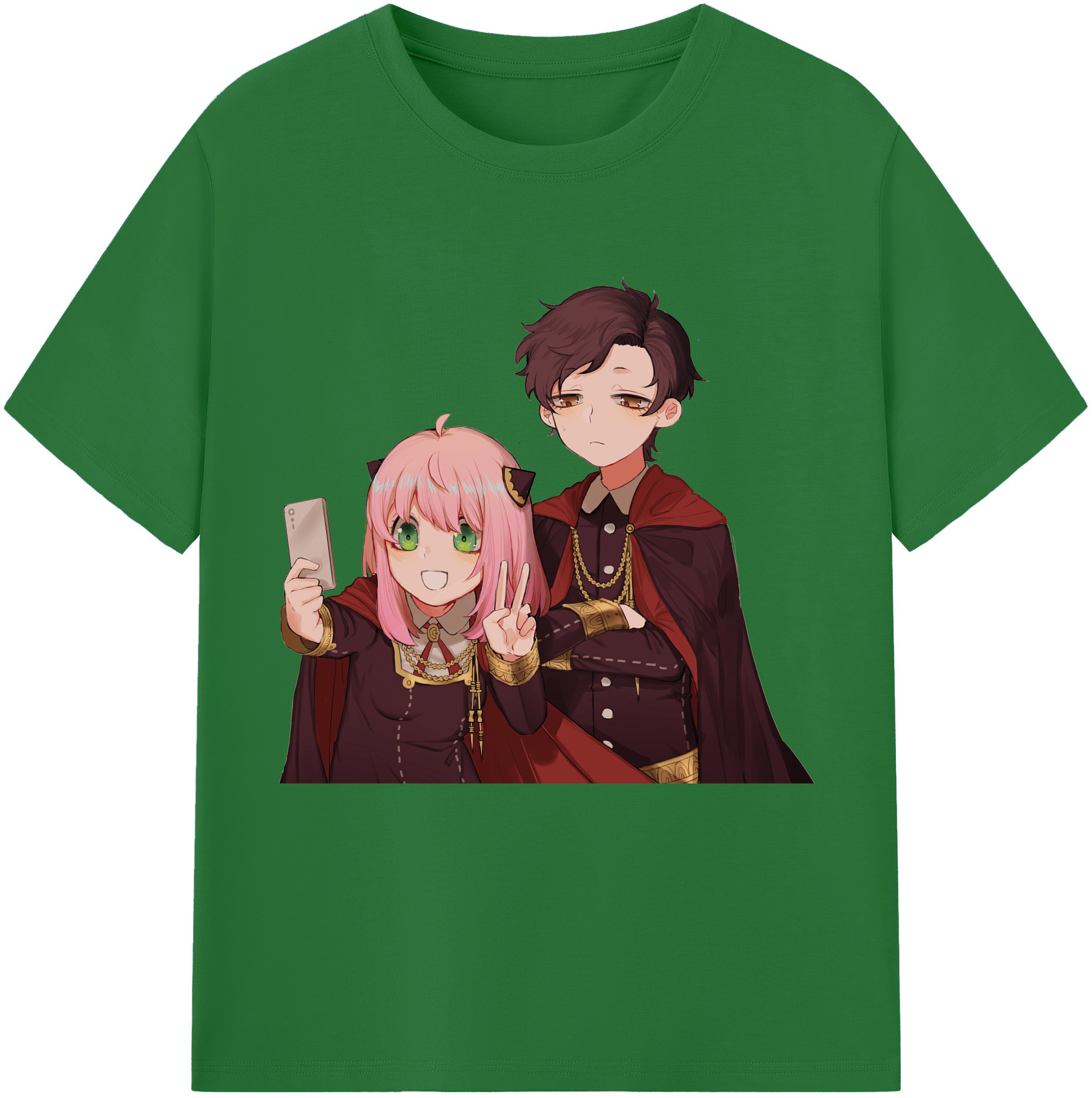 （画像用） SPY×FAMILY间谍家家酒 綿100％半袖Tシャツ（フロントプリント）
