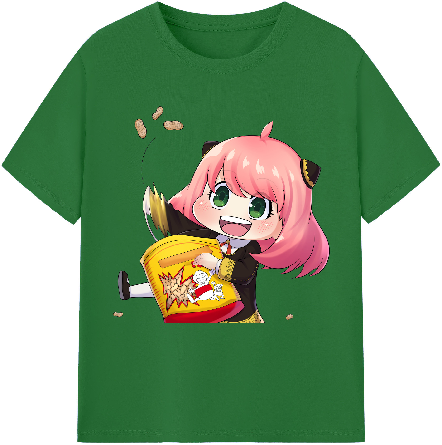 （画像用） SPY×FAMILY间谍家家酒 綿100％半袖Tシャツ（フロントプリント）